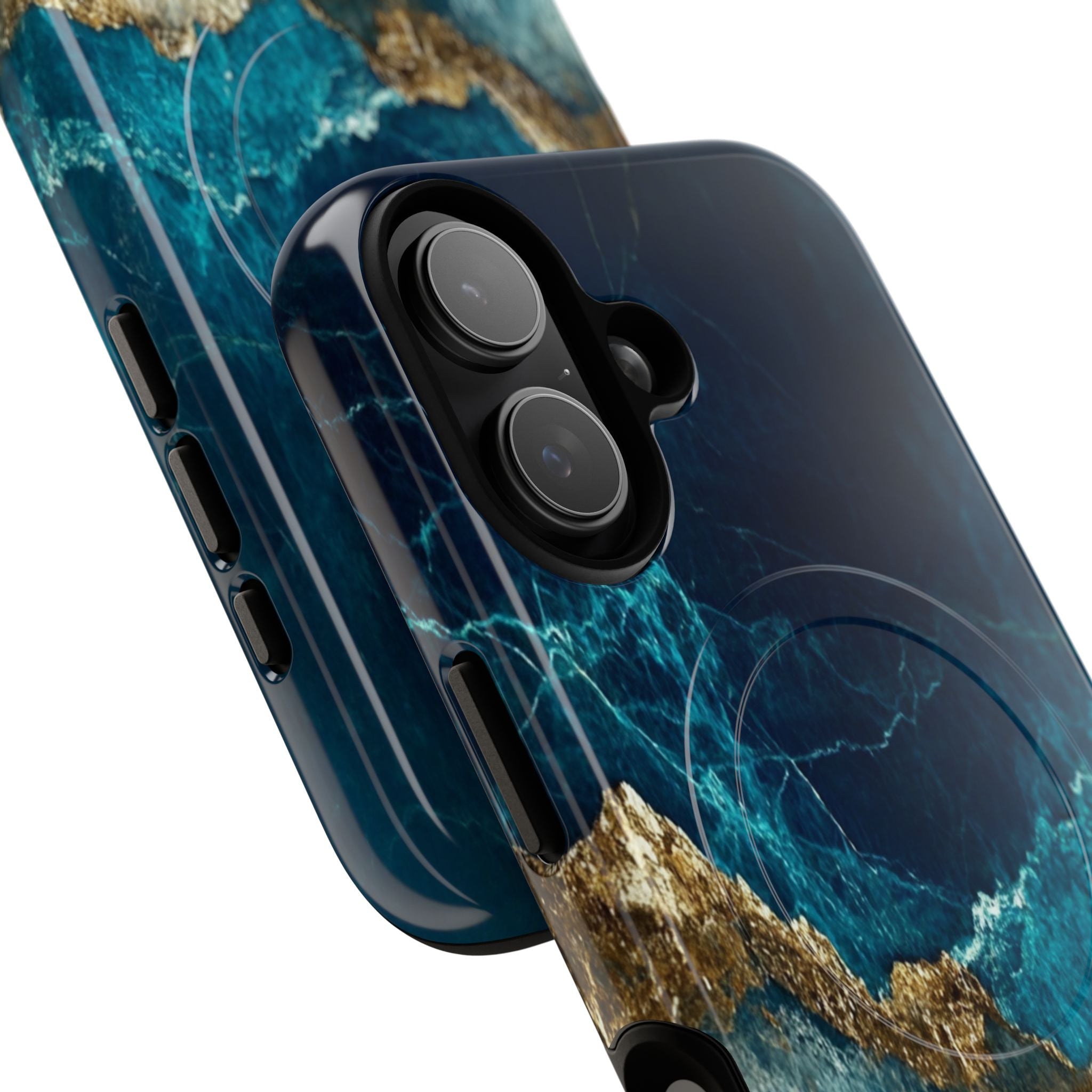 Jagged Gold Split iPhone 17 Case - Tough+ - CASE•BOB