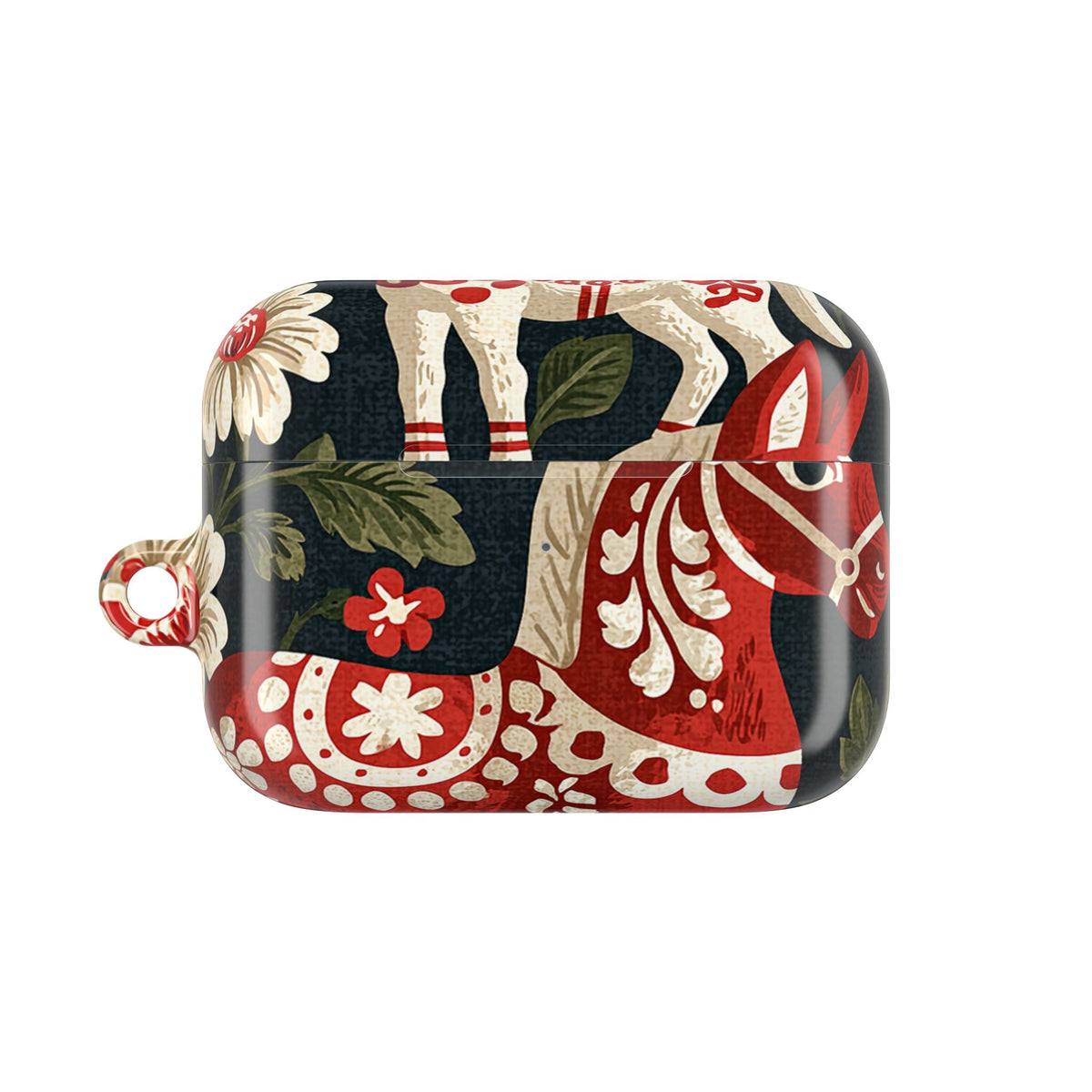 Nordic Dala Meadow · Hard Case for AirPods & AirPods Pro · Red