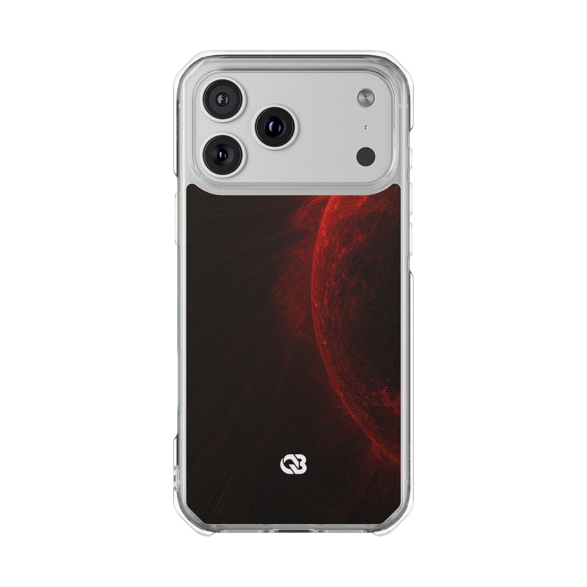 Red Impact MagSafe Phone Case for iPhone - Solar Crimson Flare