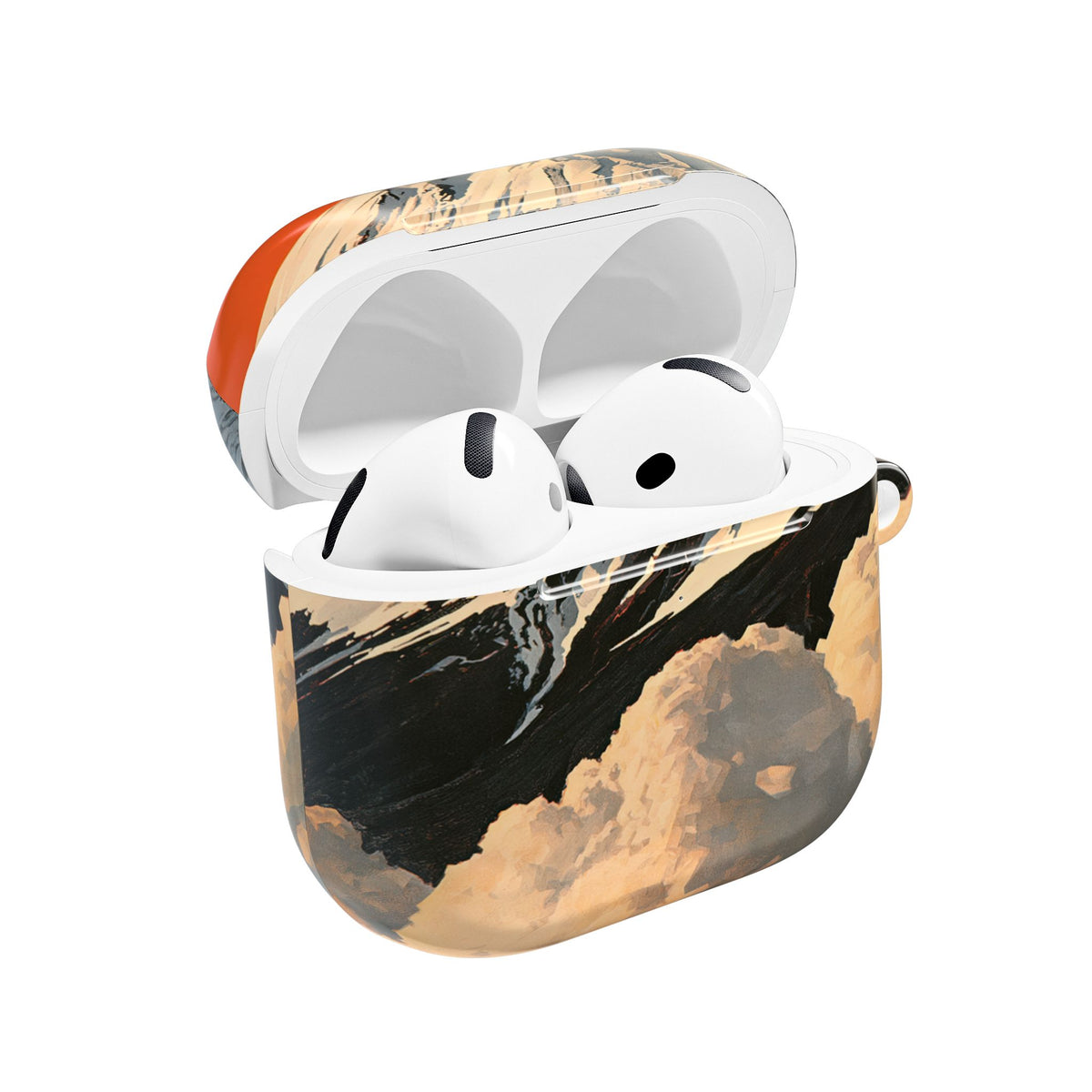 Sacred Peak Fuji · Hard Case for AirPods & AirPods Pro · Orange