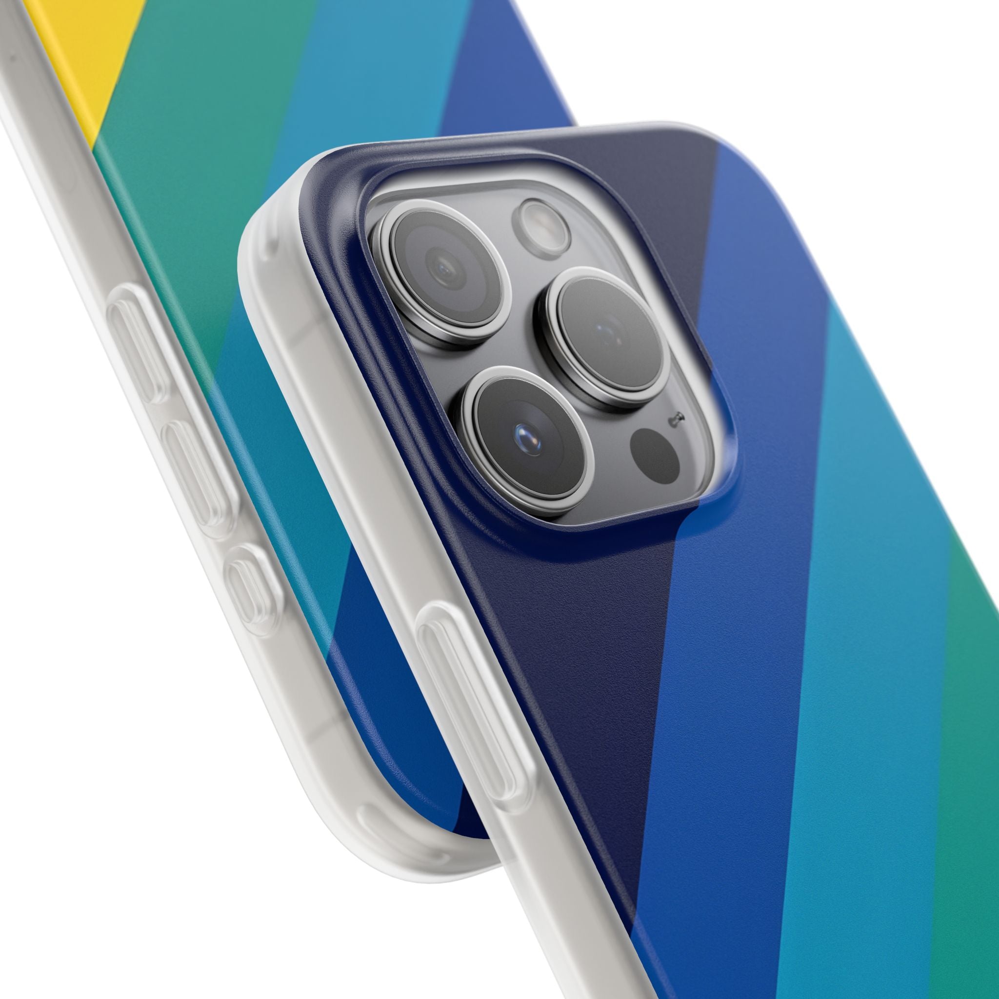 Prismatic Slant · Soft Phone Case for iPhone