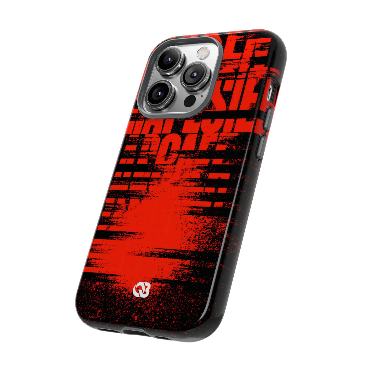Crimson Redaction · Tough Phone Case for iPhone · Black