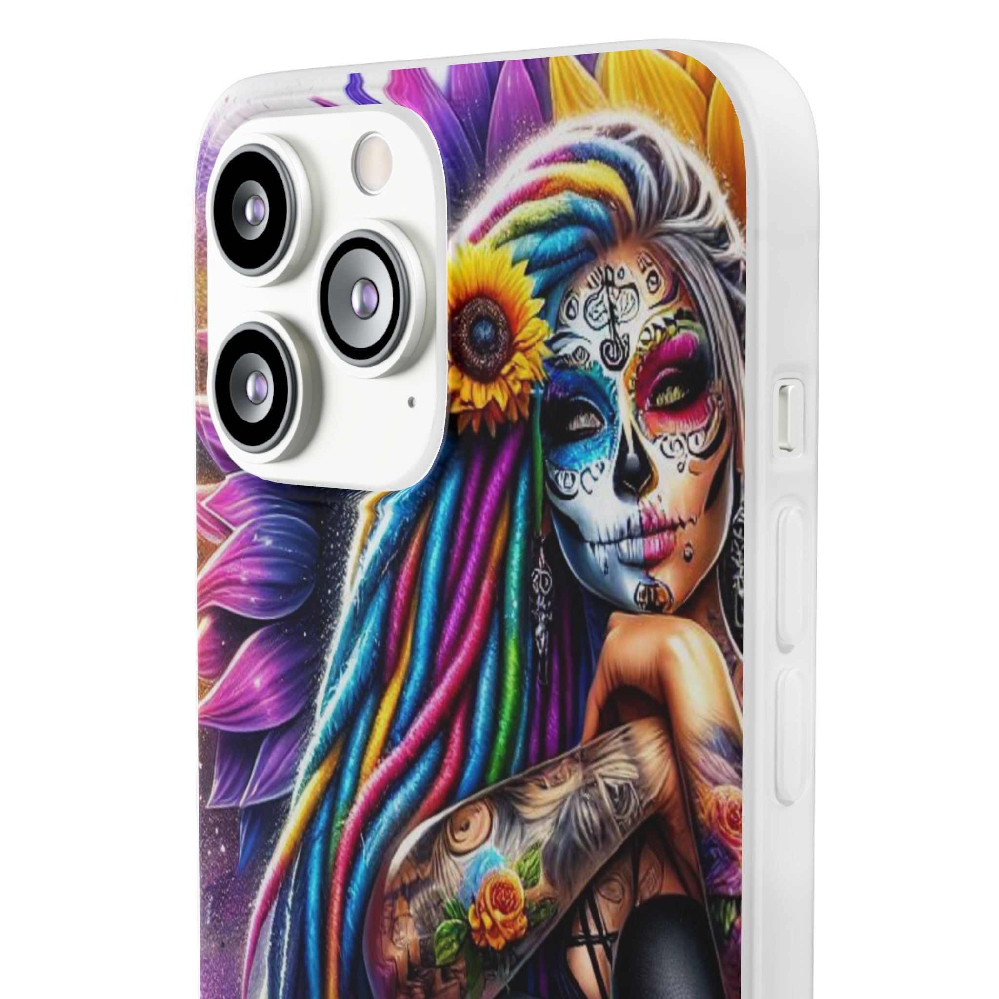 Sunflower Skull Glow iPhone 13 Pro Max - Soft
