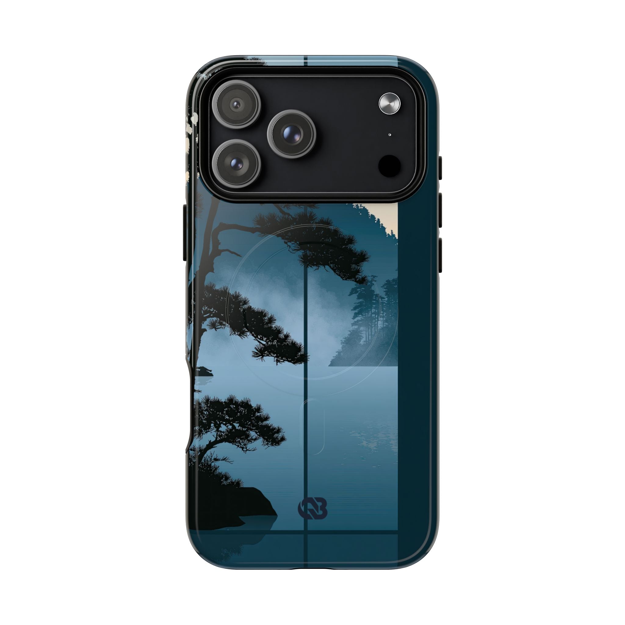 Blue Tough 2.0 Magsafe Phone Case for iPhone - Kyoto Mist Pine