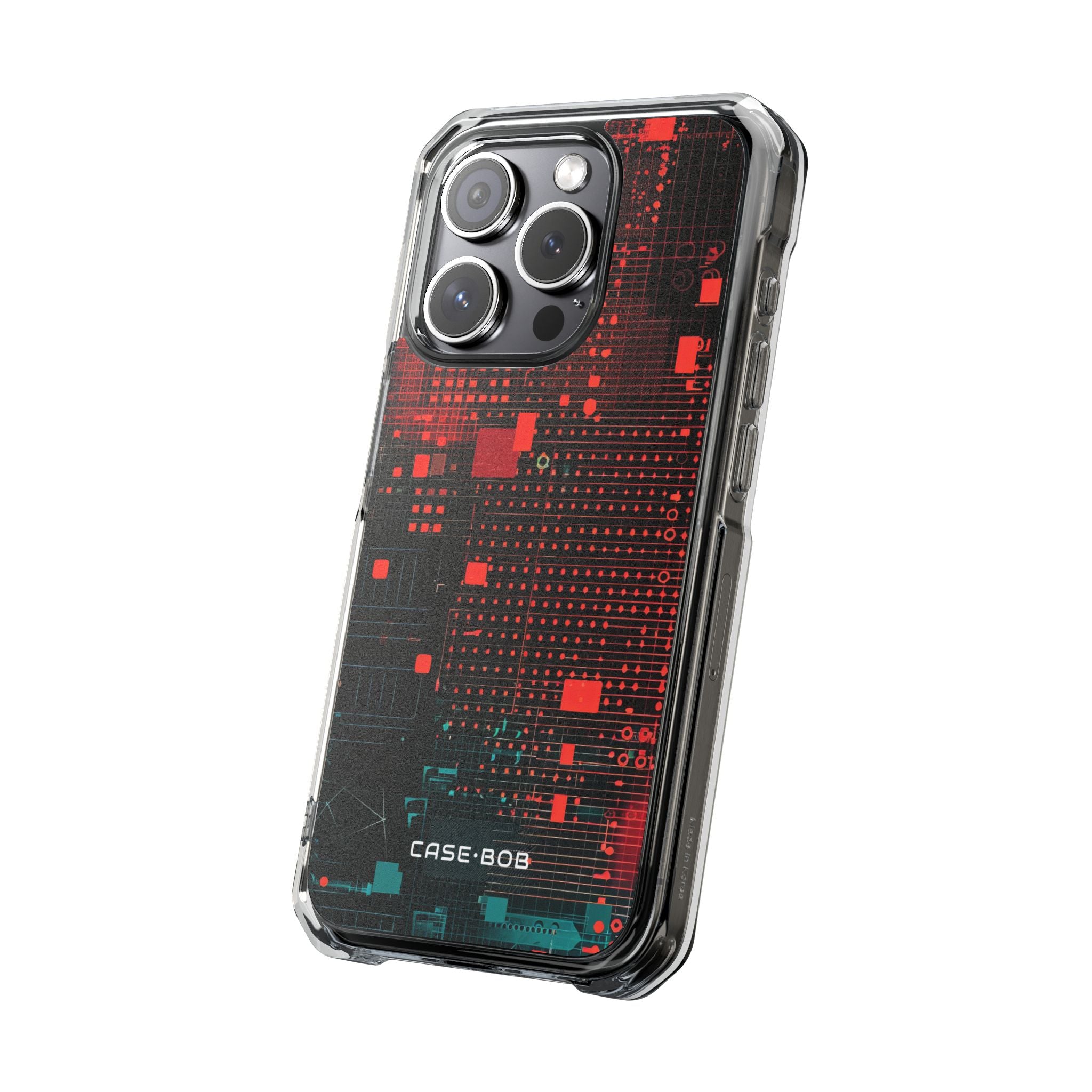 Grid Fusion iPhone 15 Pro Cover - Impact