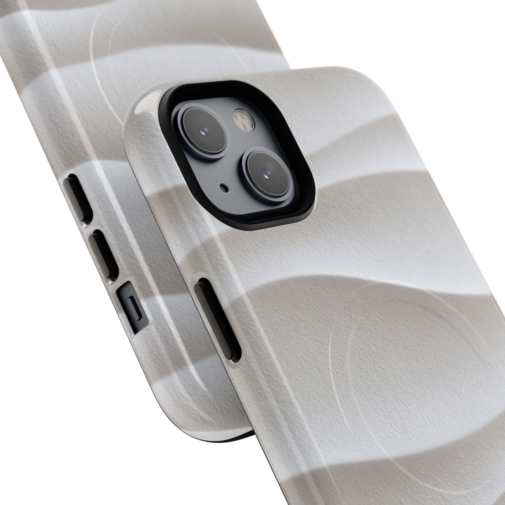 White Tough 2.0 Magsafe Phone Case for iPhone - Arctic Flow Ridges