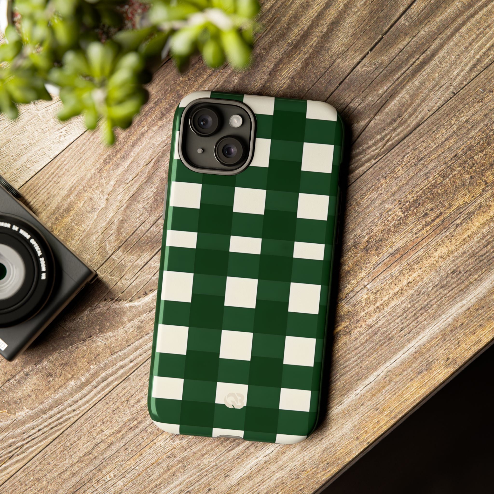 Hunter Green Plaid · Tough Phone Case for iPhone