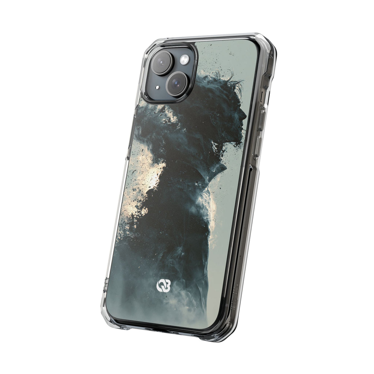 Ashen Dissolution · Clear Impact Magnetic Phone Case for iPhone · Black
