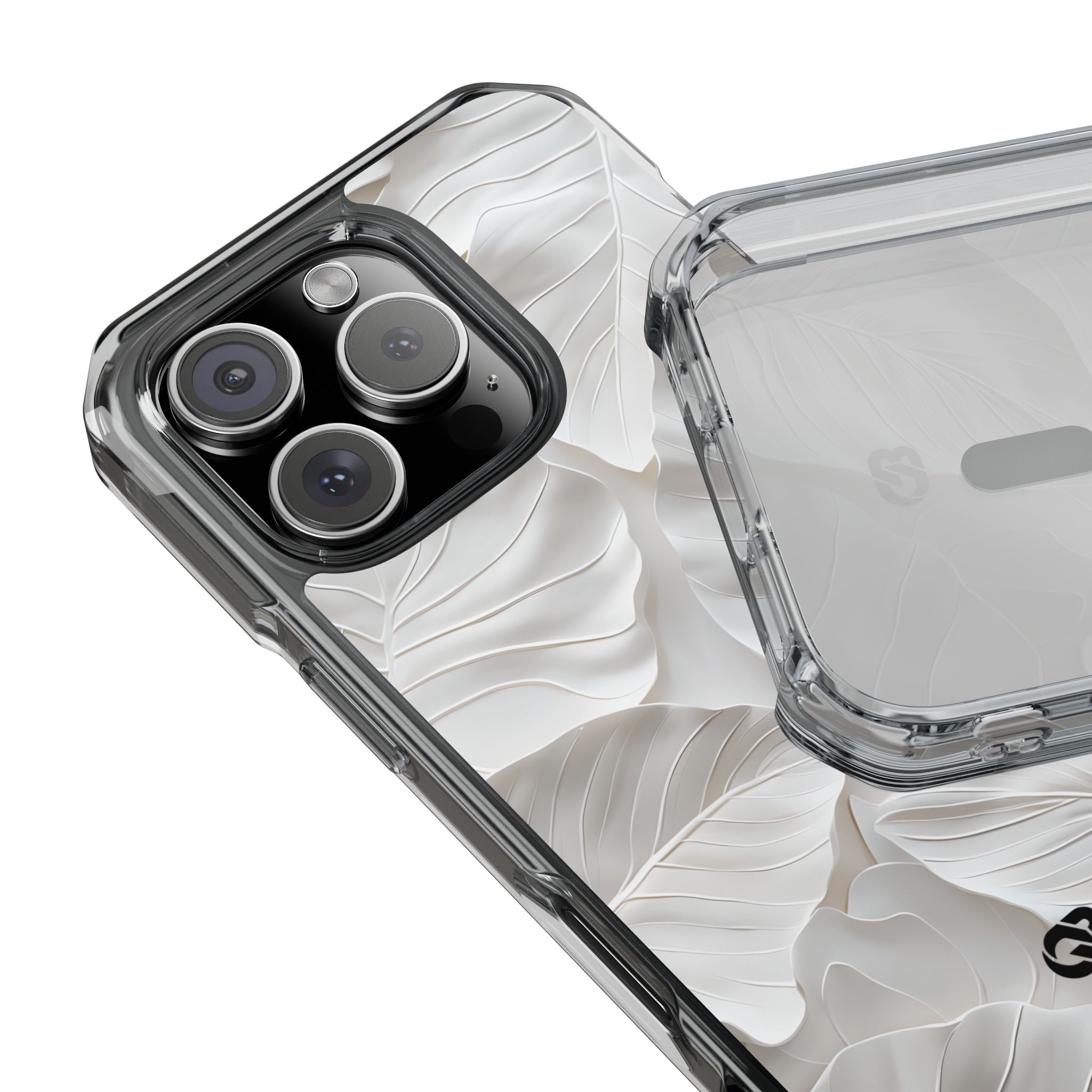 Sculpted Ivory Leaves · Impact Phone Case for iPhone · Magsafe