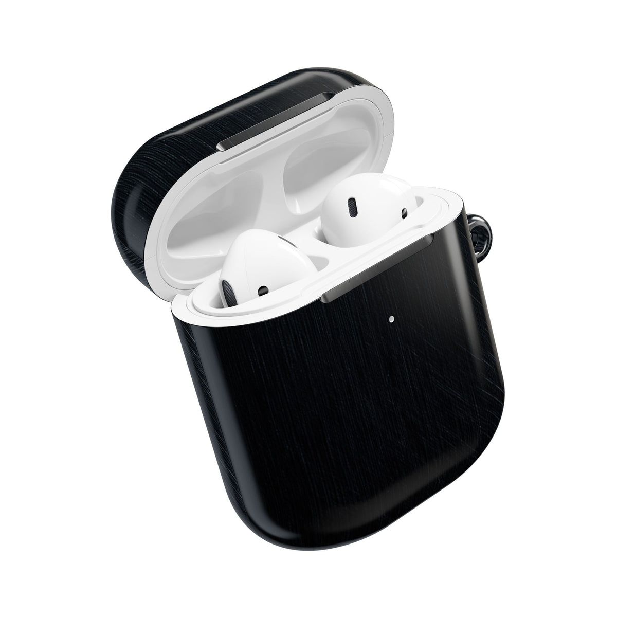 Brushed Obsidian Steel · Hard Case for AirPods & AirPods Pro · Black