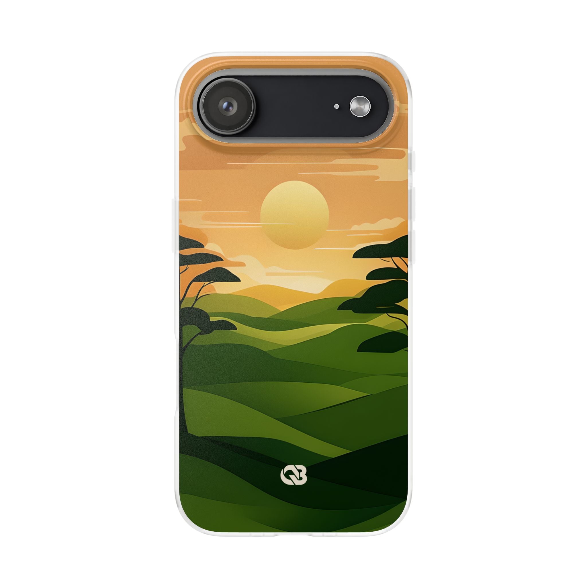 Verdant Horizon Sun · Soft Phone Case for iPhone