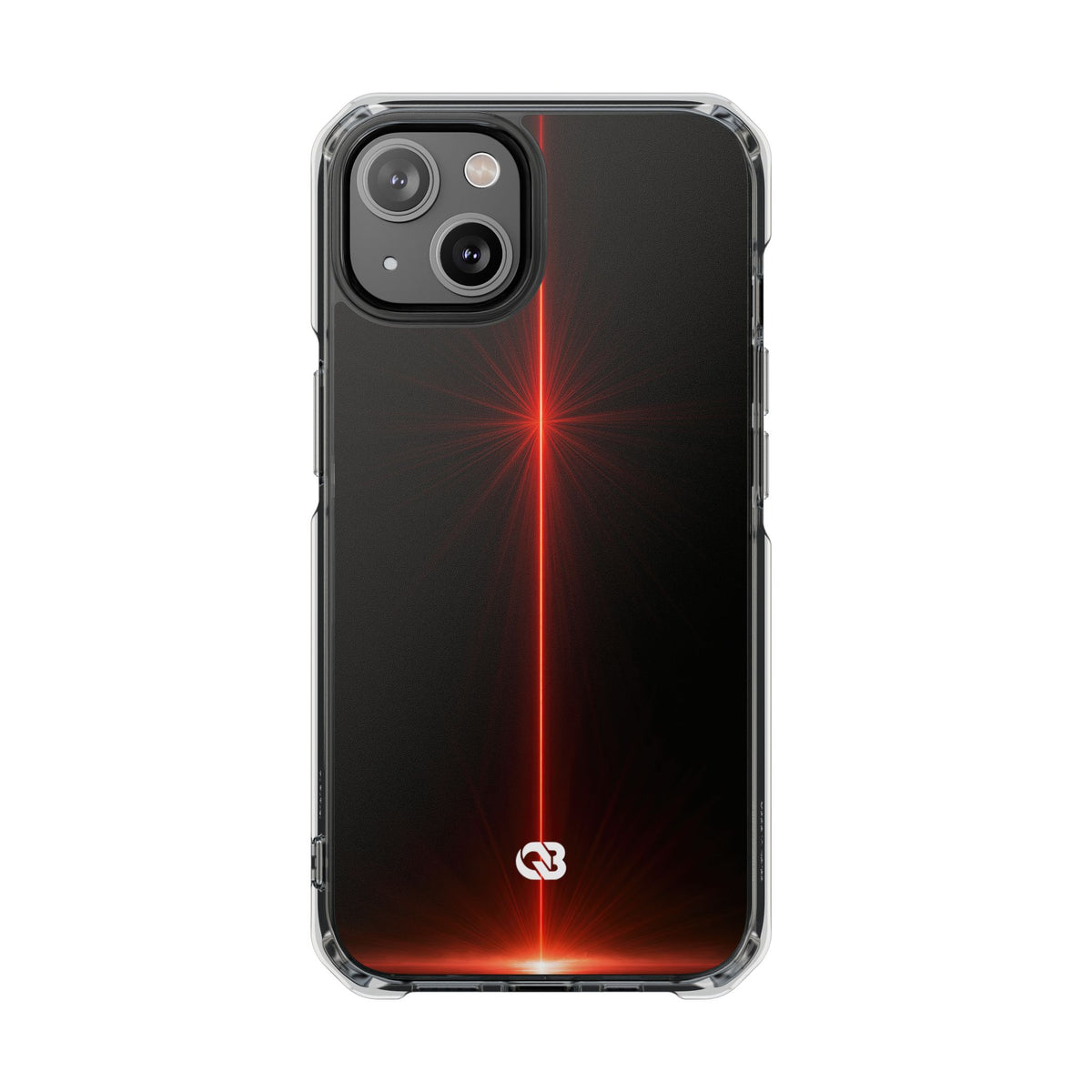 Red Impact MagSafe Phone Case for iPhone - Crimson Flare Vector