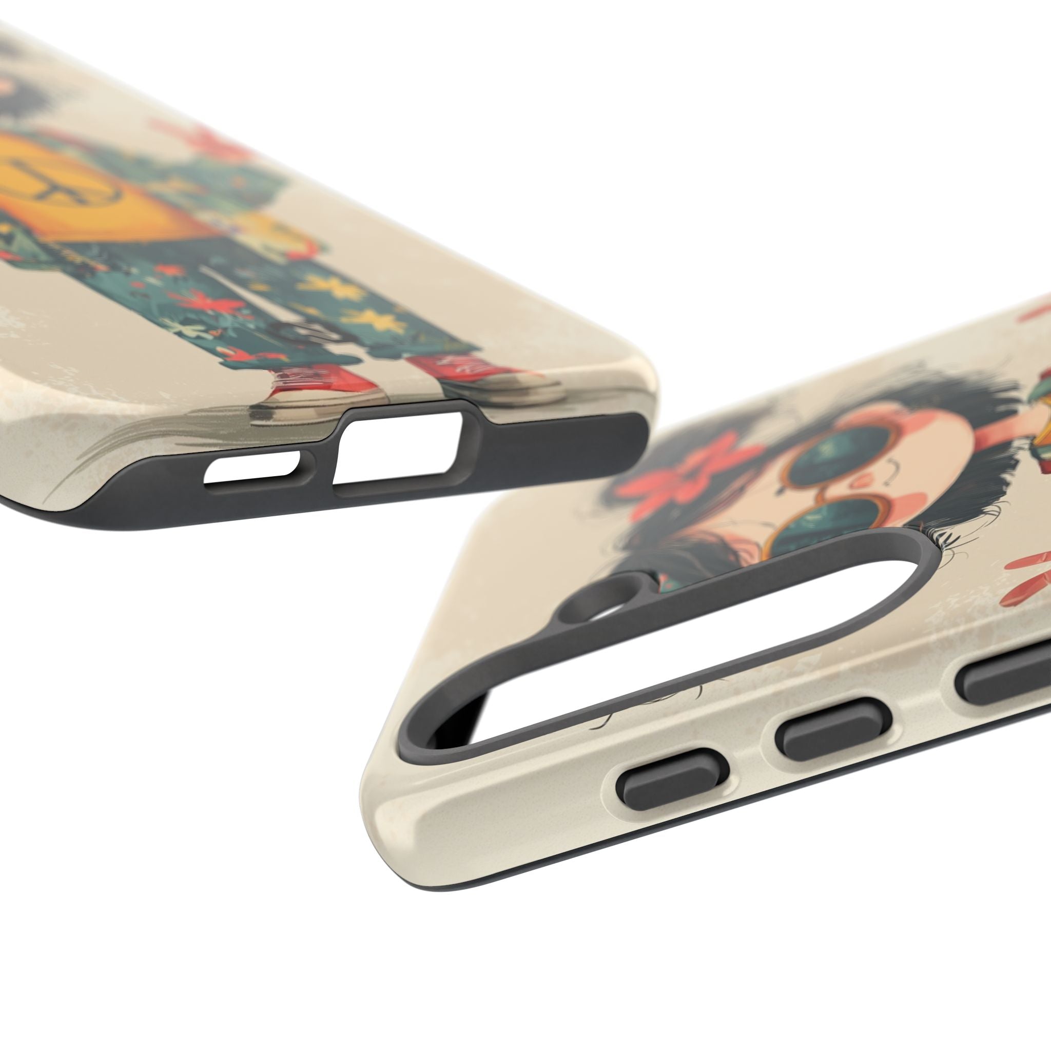 Retro Peace Girl · Tough Custodia per Samsung