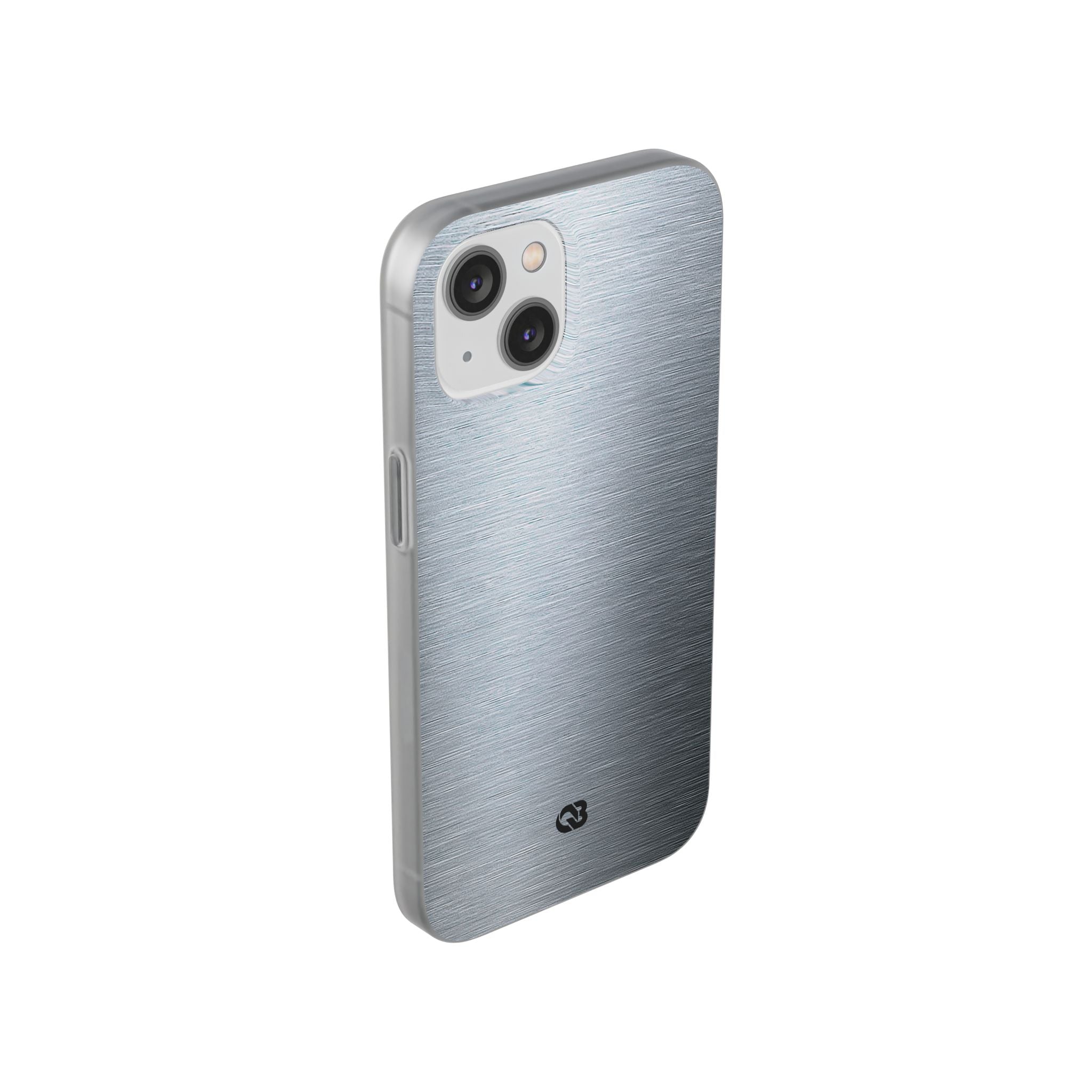 Silver Lite Phone Case for iPhone - Satin Chrome Grain