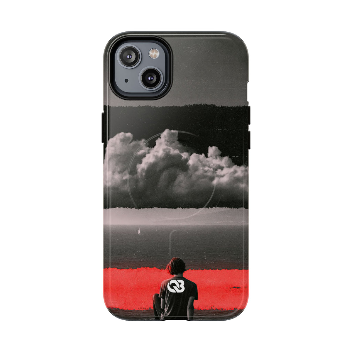 Crimson Horizon · Tough 2.0 Magnetic Phone Case for iPhone · Black