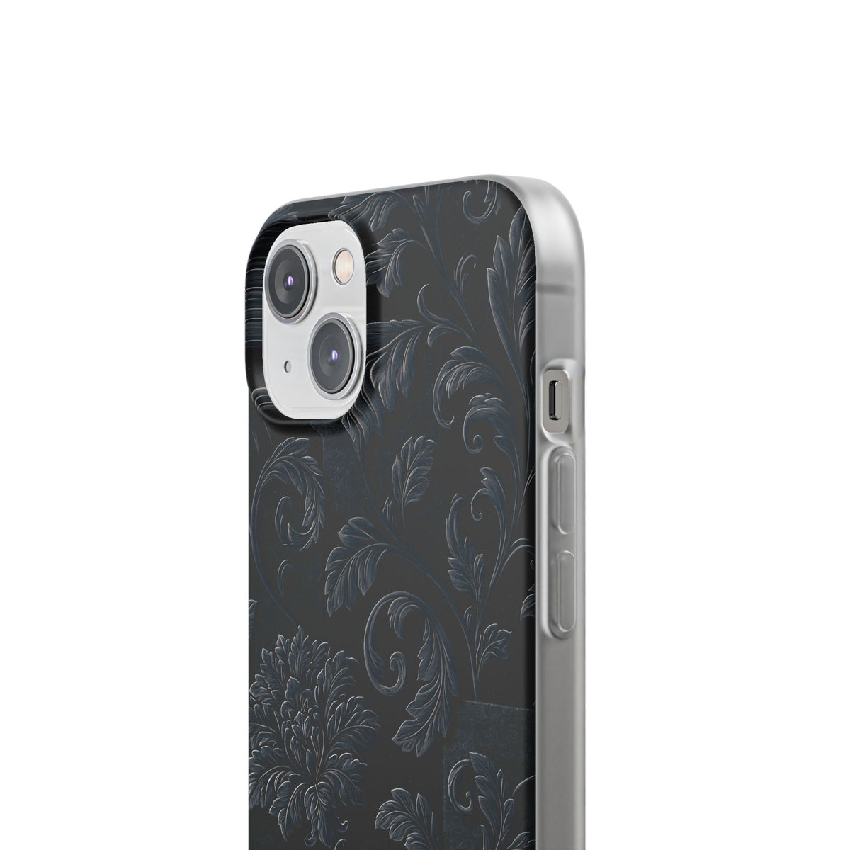 Obsidian Damask · Lite Phone Case for iPhone · Black