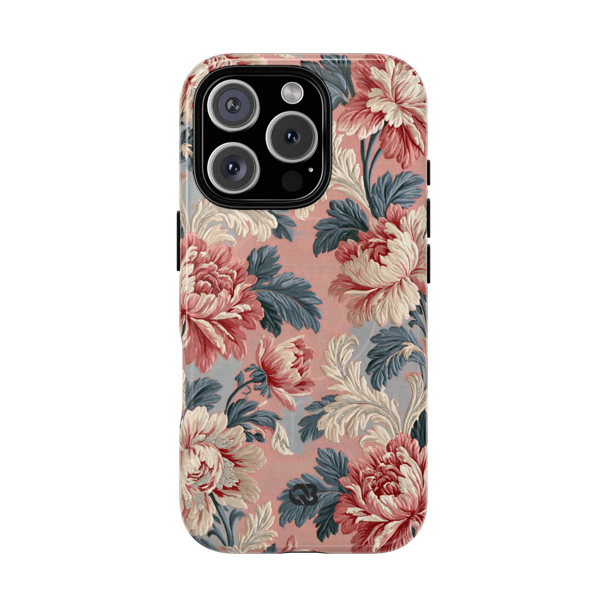 Blush Peony Jacquard · Tough 2.0 Magnetic Phone Case for iPhone · Pink