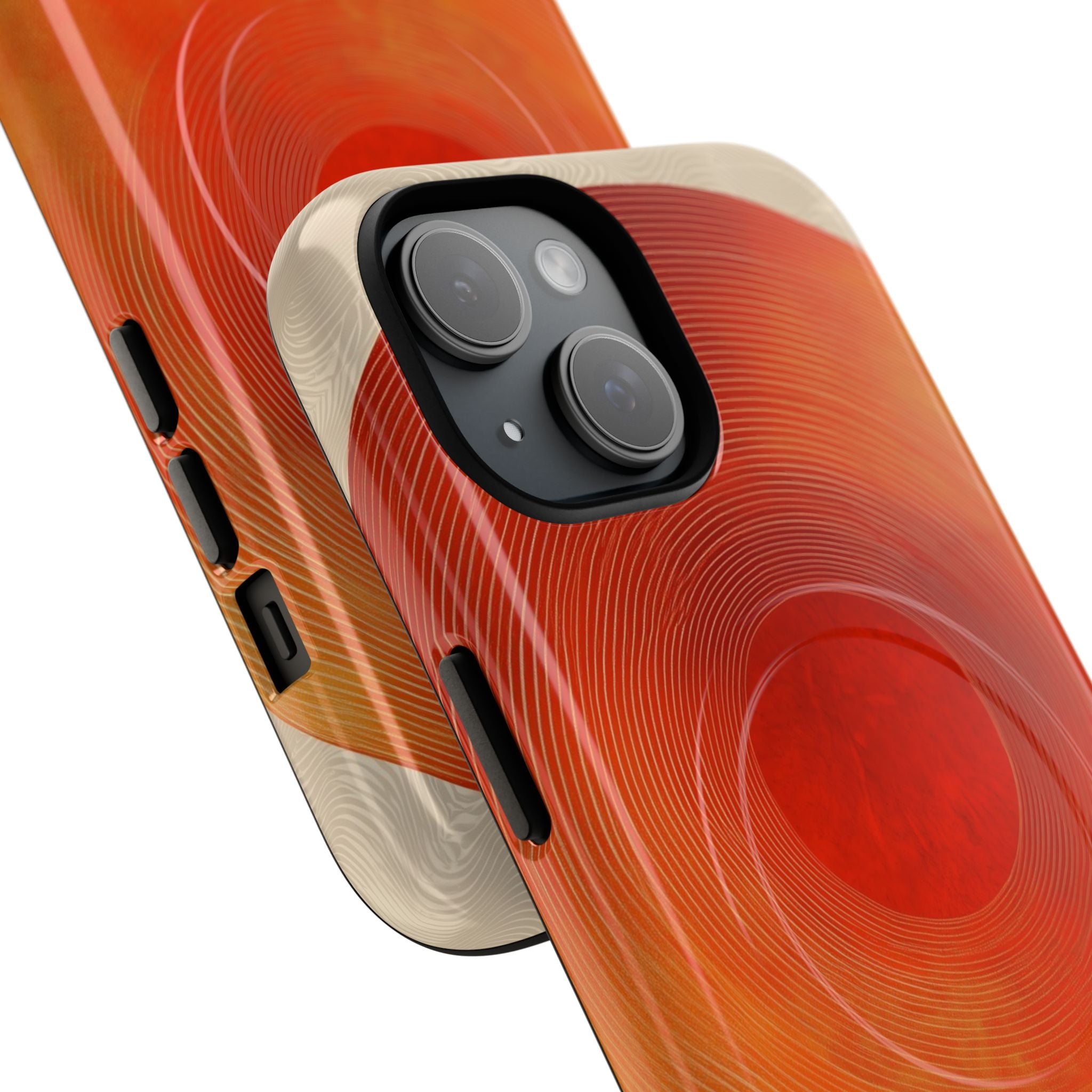 Sunburst Swirl iPhone 15 Skal - Tough+