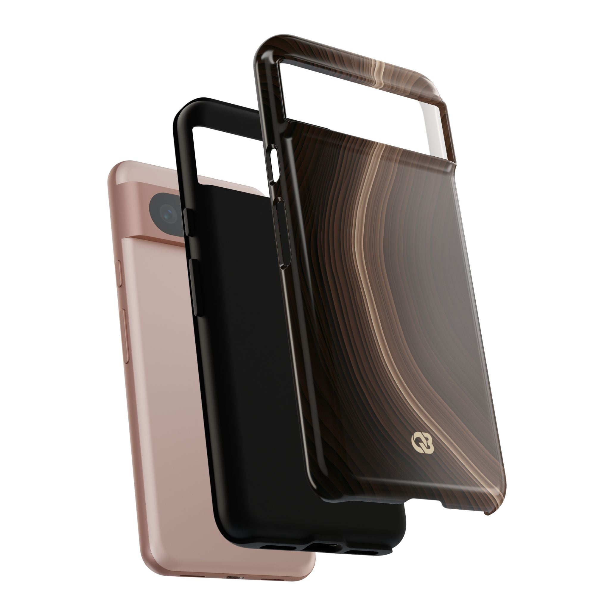 Brown Tough Phone Case for Google Pixel - Bronzed Canyon Relief