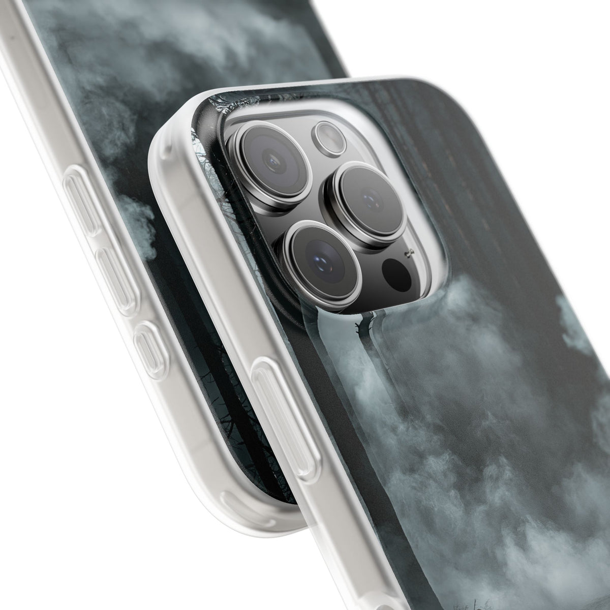 Shadowed Pine Mist · Lite Phone Case for iPhone · Black