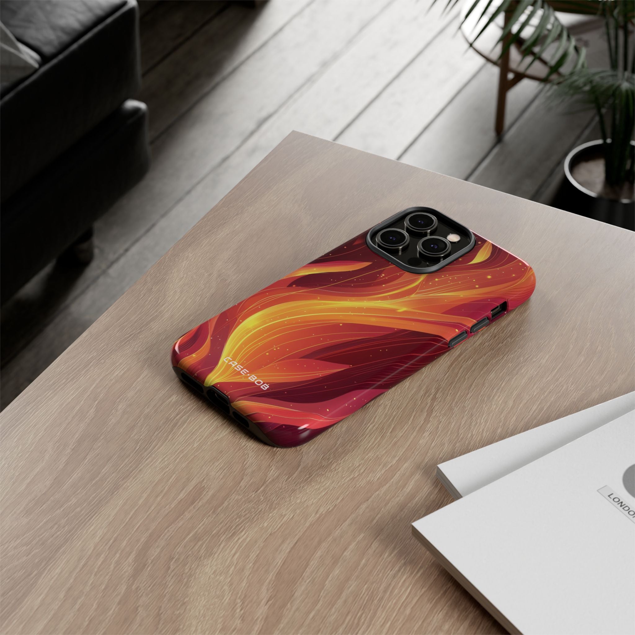 Flaming Flow iPhone 14 Pro Max - Kova suojakotelo