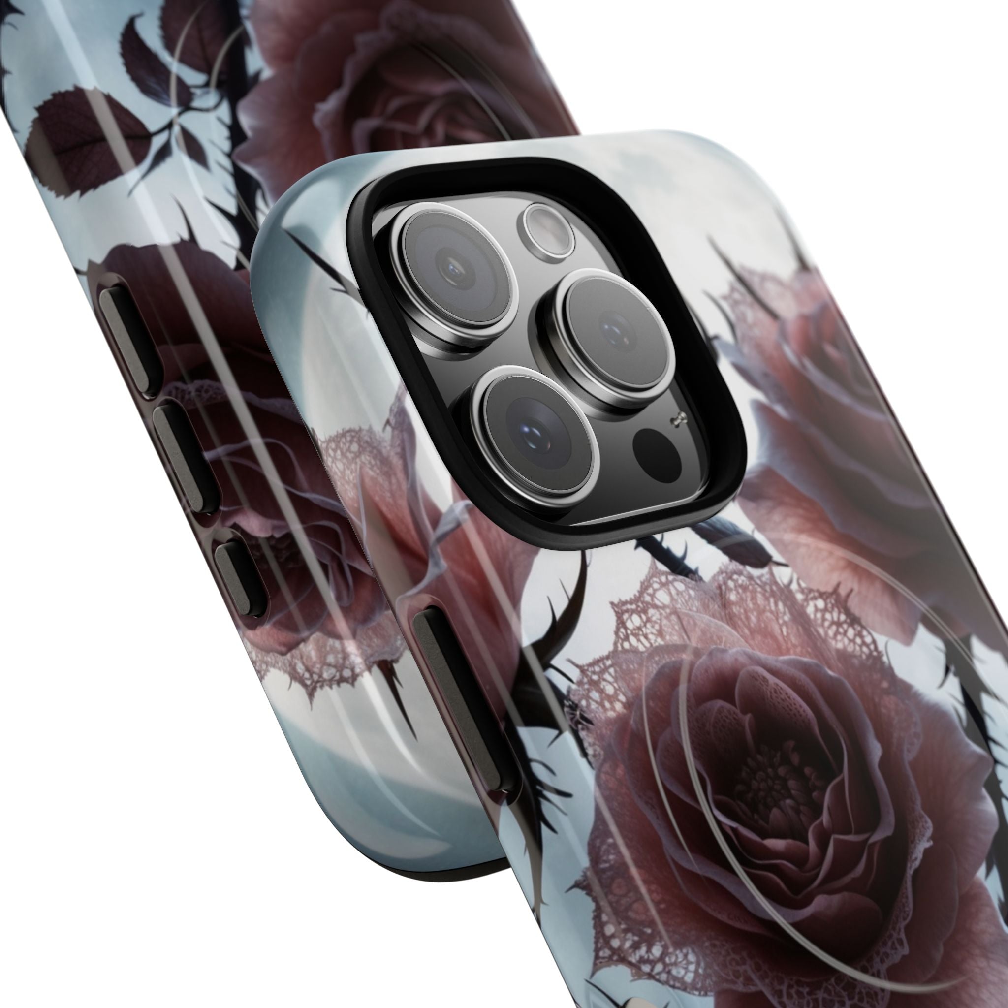 Leuchtende Rosen Dornen iPhone 16 Pro Case - Tough+