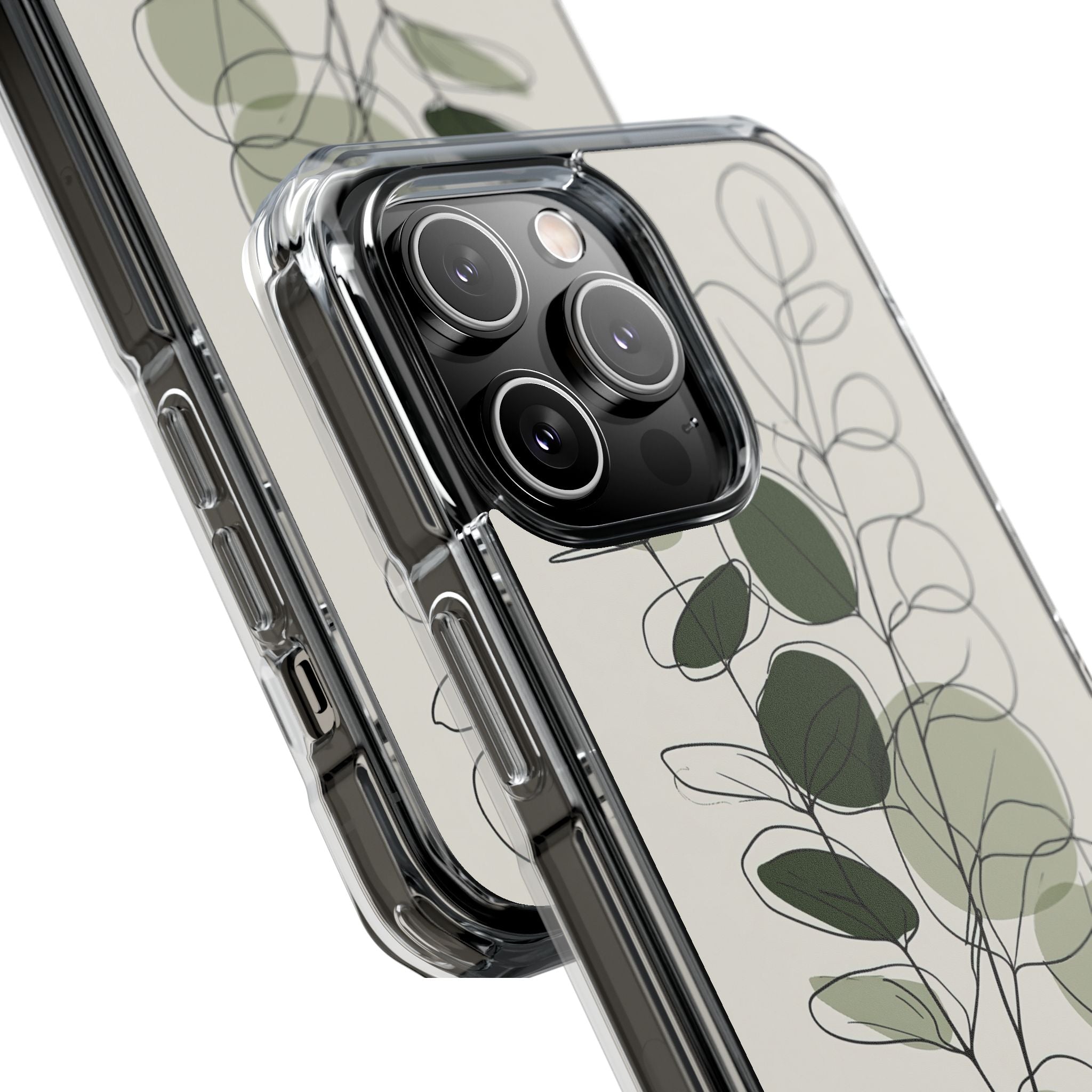 Green Impact MagSafe Phone Case for iPhone - Muted Eucalyptus Sketch