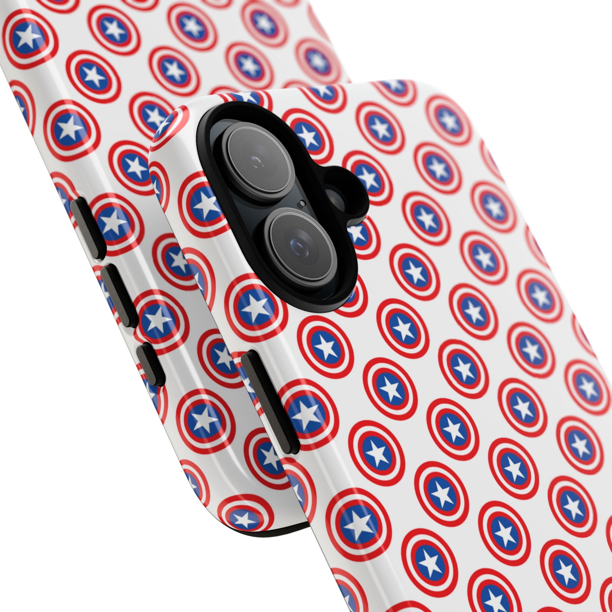 Star Shield Pattern iPhone 16 Plus Case - Tough