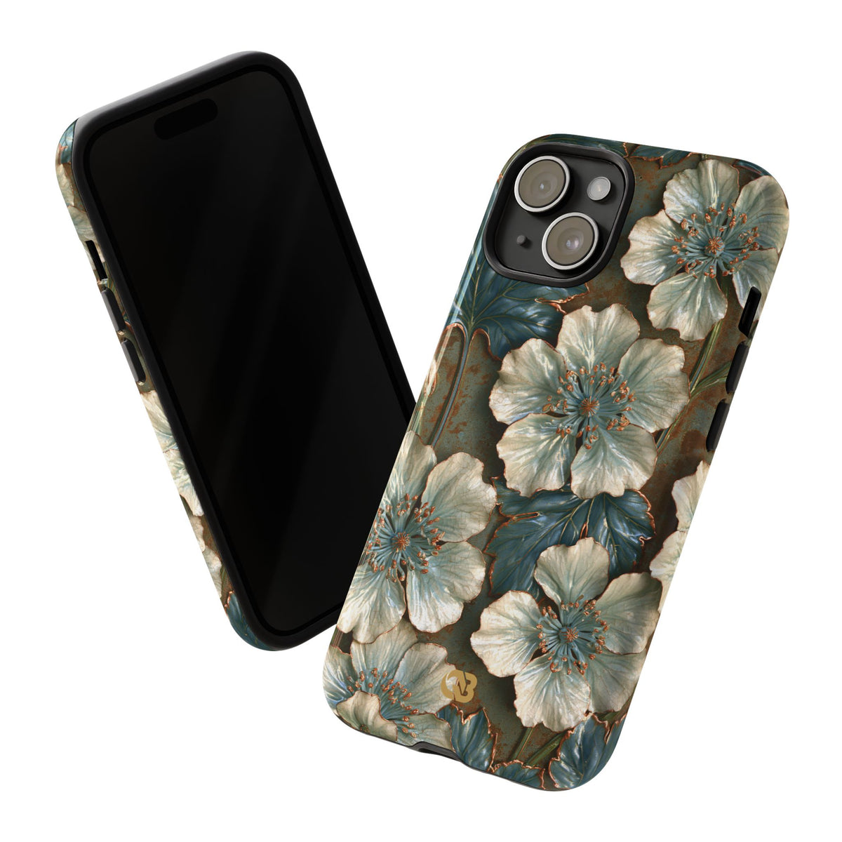 Gilded Blossom Reverie · Tough Phone Case for iPhone · Teal