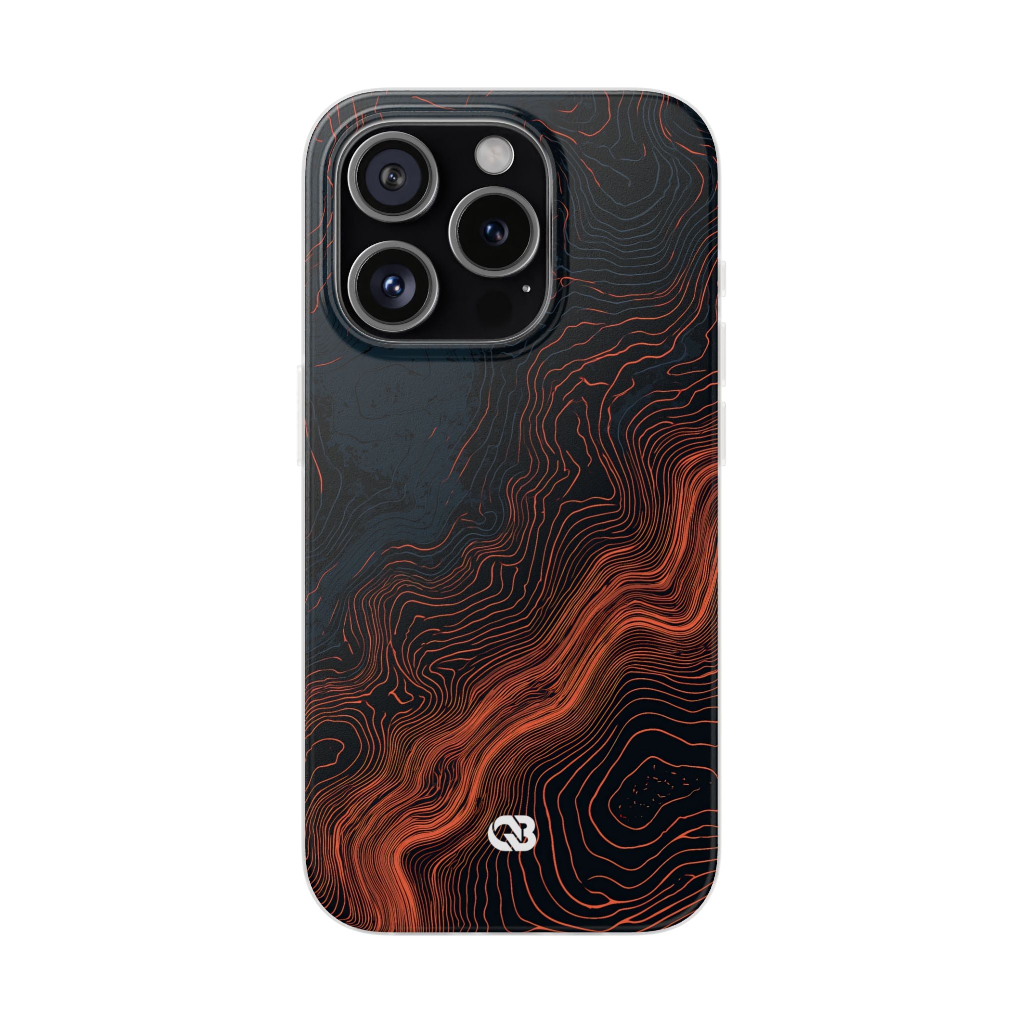 Black Lite Phone Case for iPhone - Volcanic Basalt Map