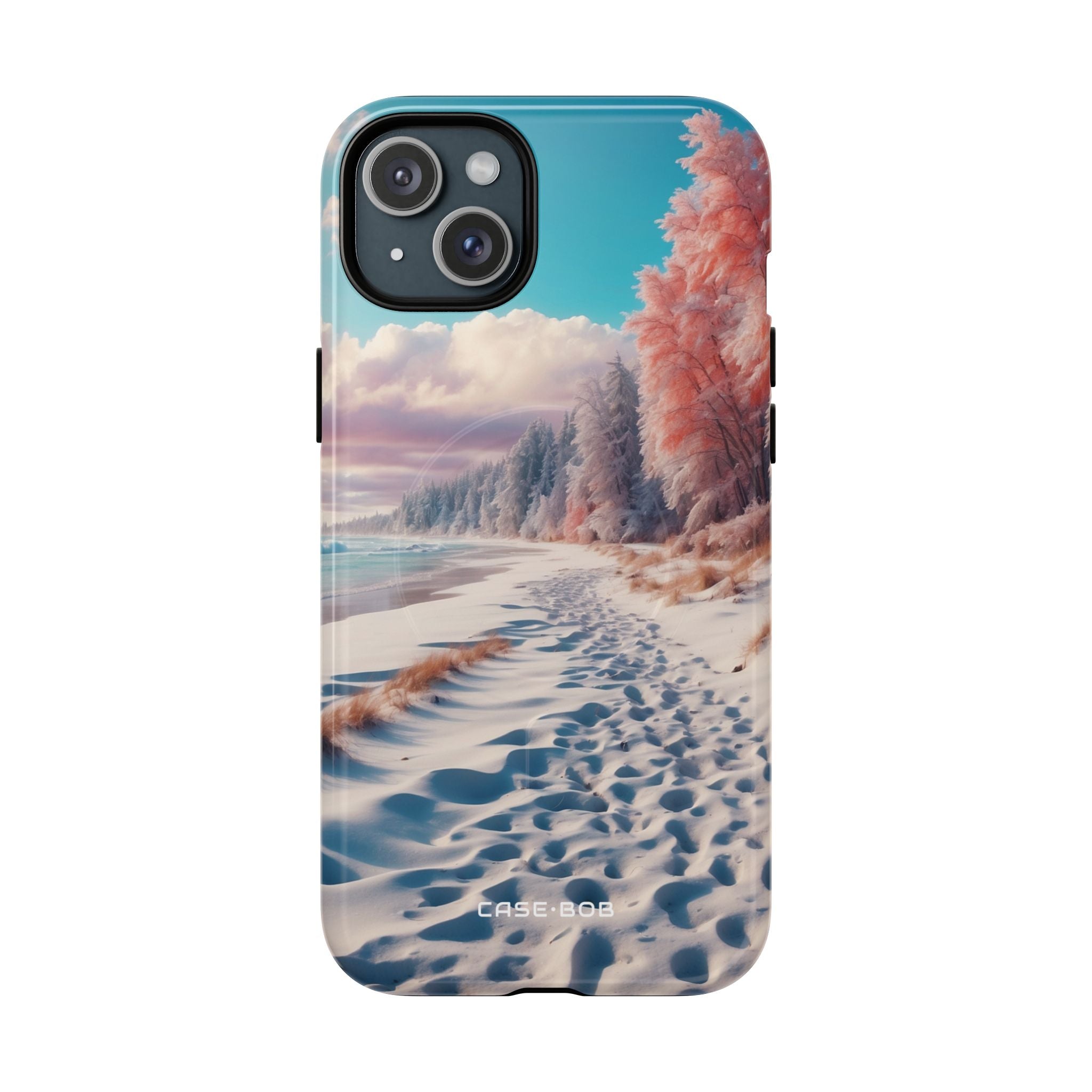 Snedækkede fodspor iPhone 15 Plus Cover - Tough+