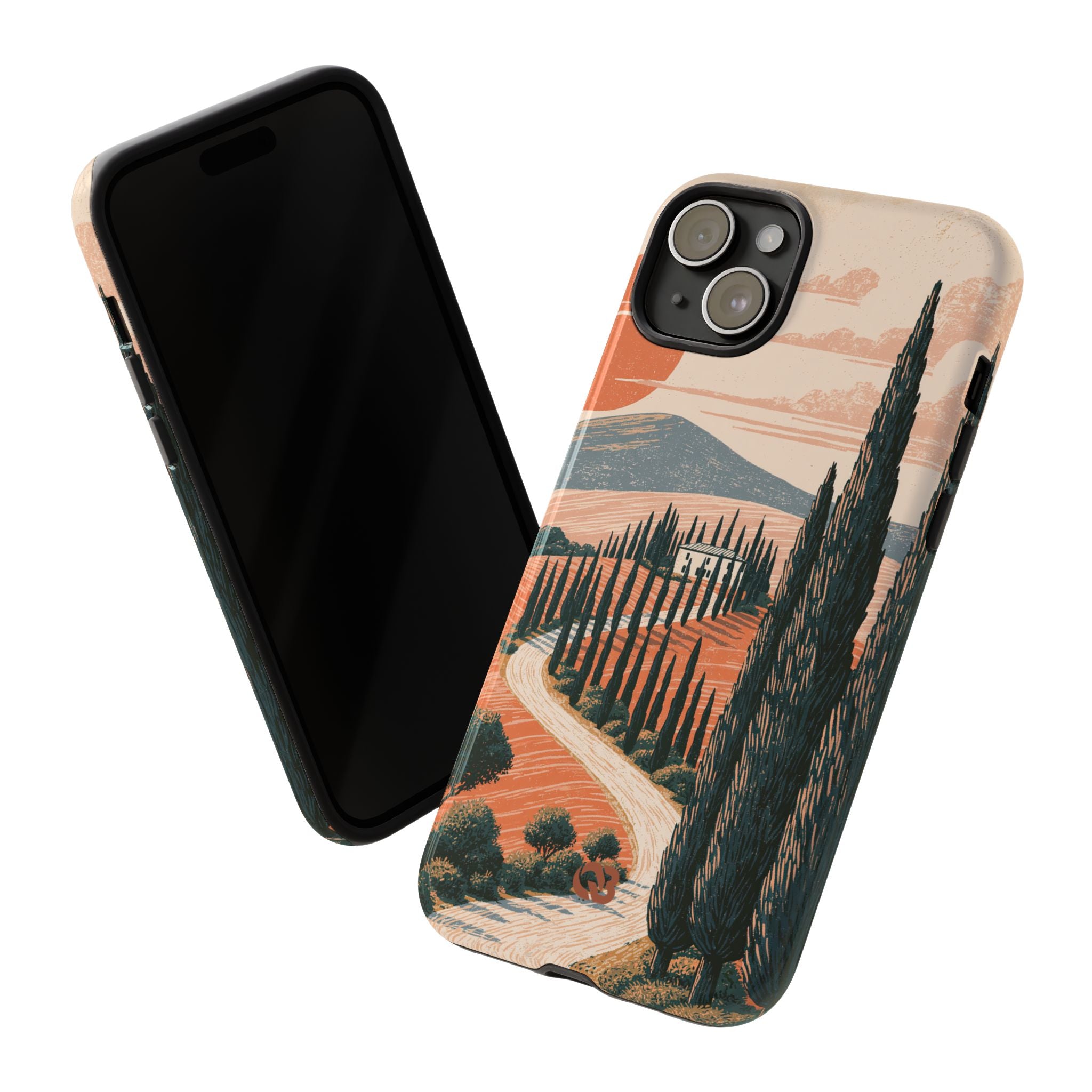 Orange Tough Phone Case for iPhone - Terracotta Ridge Trail