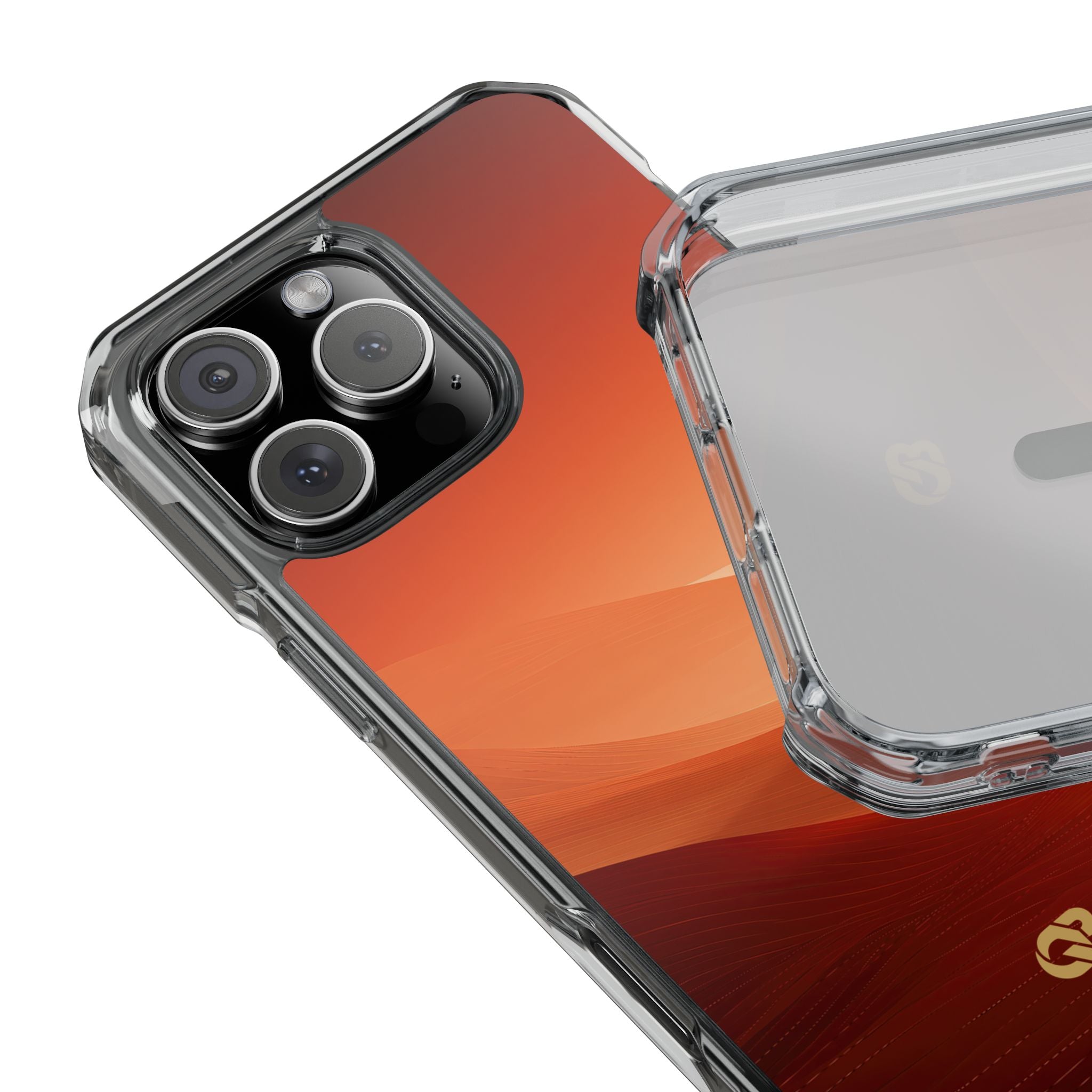 Orange Impact MagSafe Phone Case for iPhone - Crimson Dune Gradient