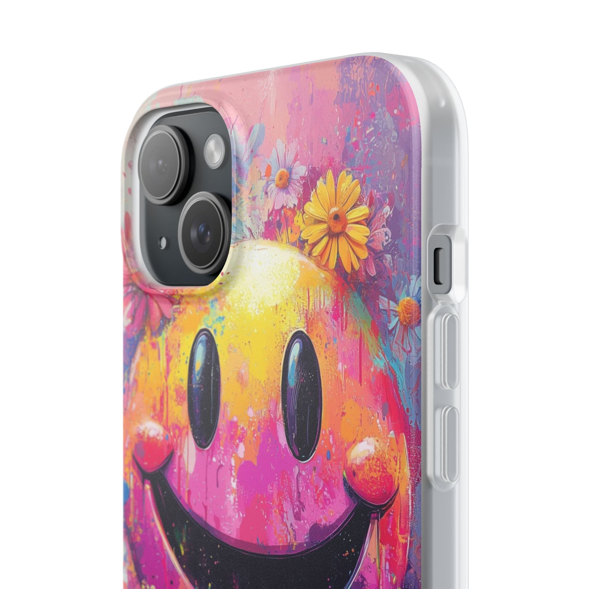 Vivid Grin Graffiti · Soft Phone Case for iPhone