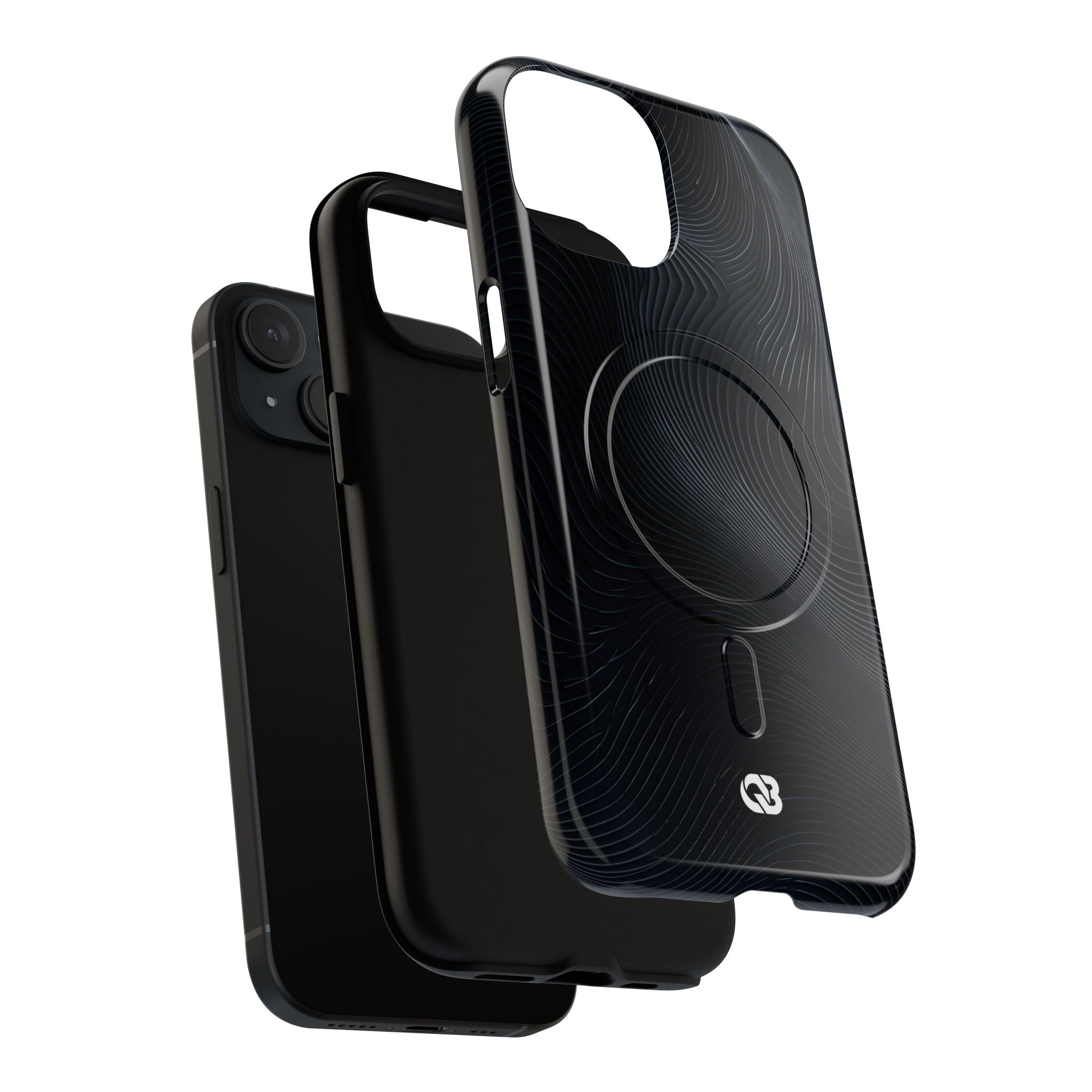 Black Tough 2.0 Magsafe Phone Case for iPhone - Obsidian Ridge Flux