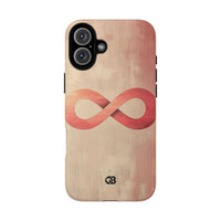 Estuche resistente Terracota con trazo en infinito · Tough Case