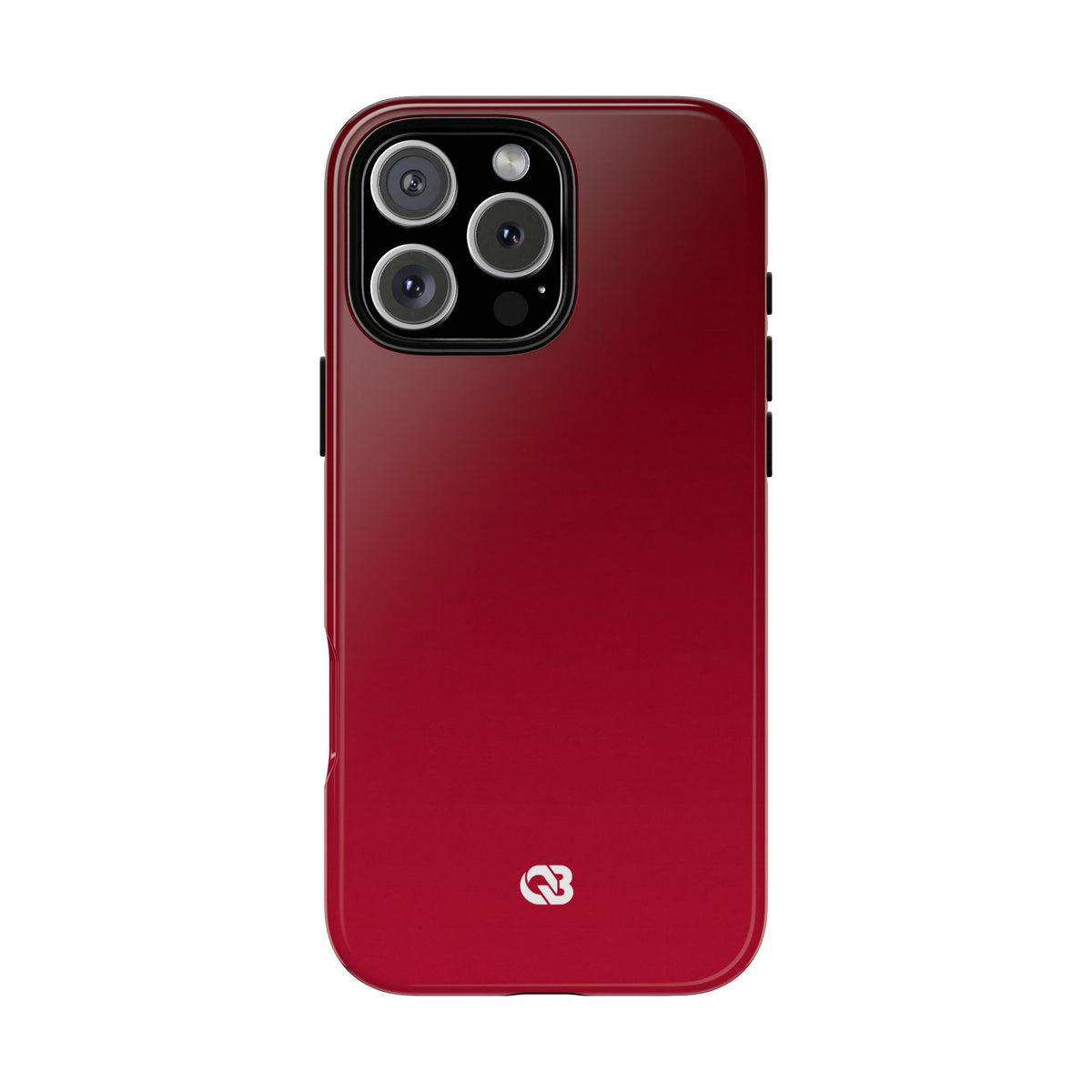 Red Tough Phone Case for iPhone - Crimson Velvet Fade
