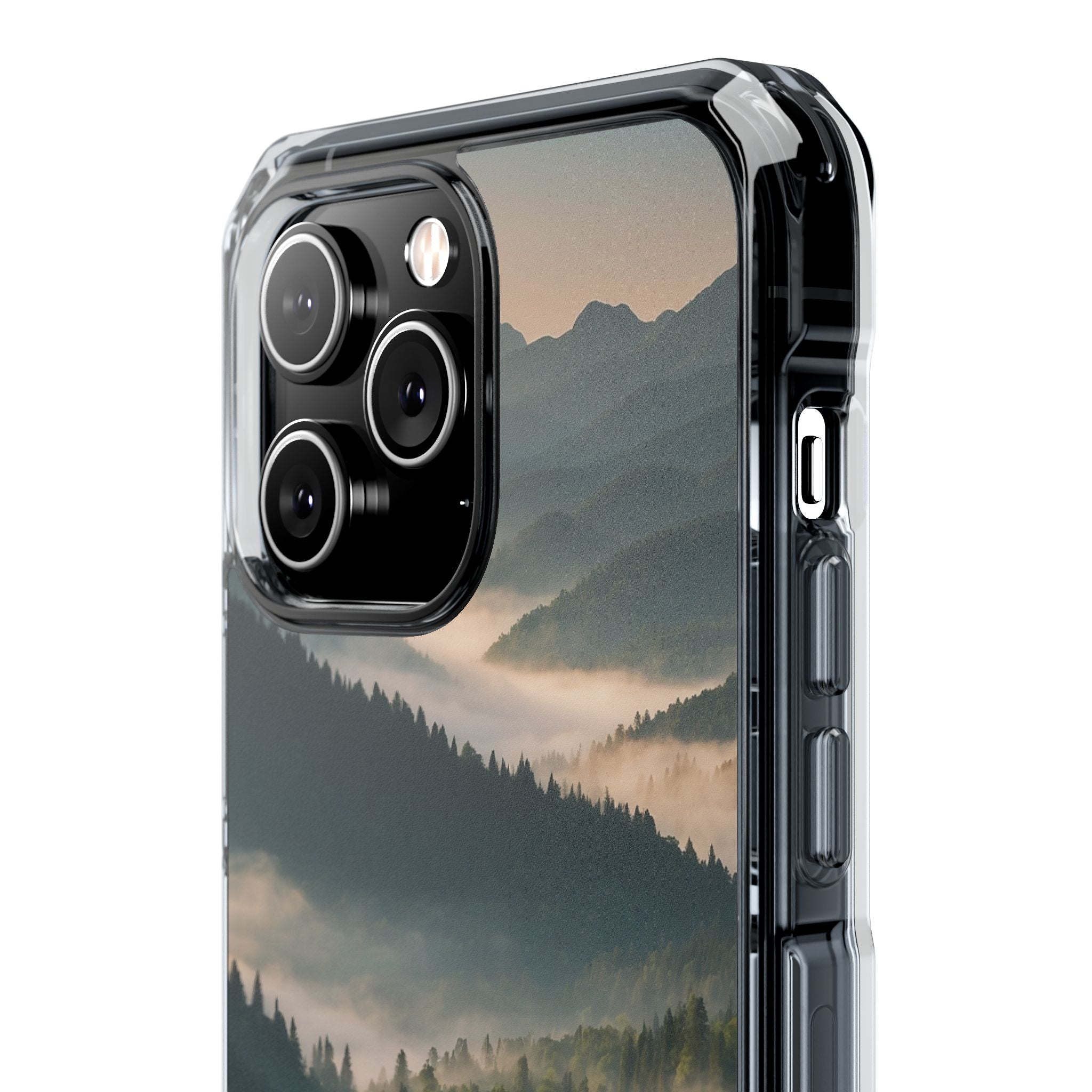 Foggy Mountain Ridge · Impact Handyhülle für iPhone · Magsafe