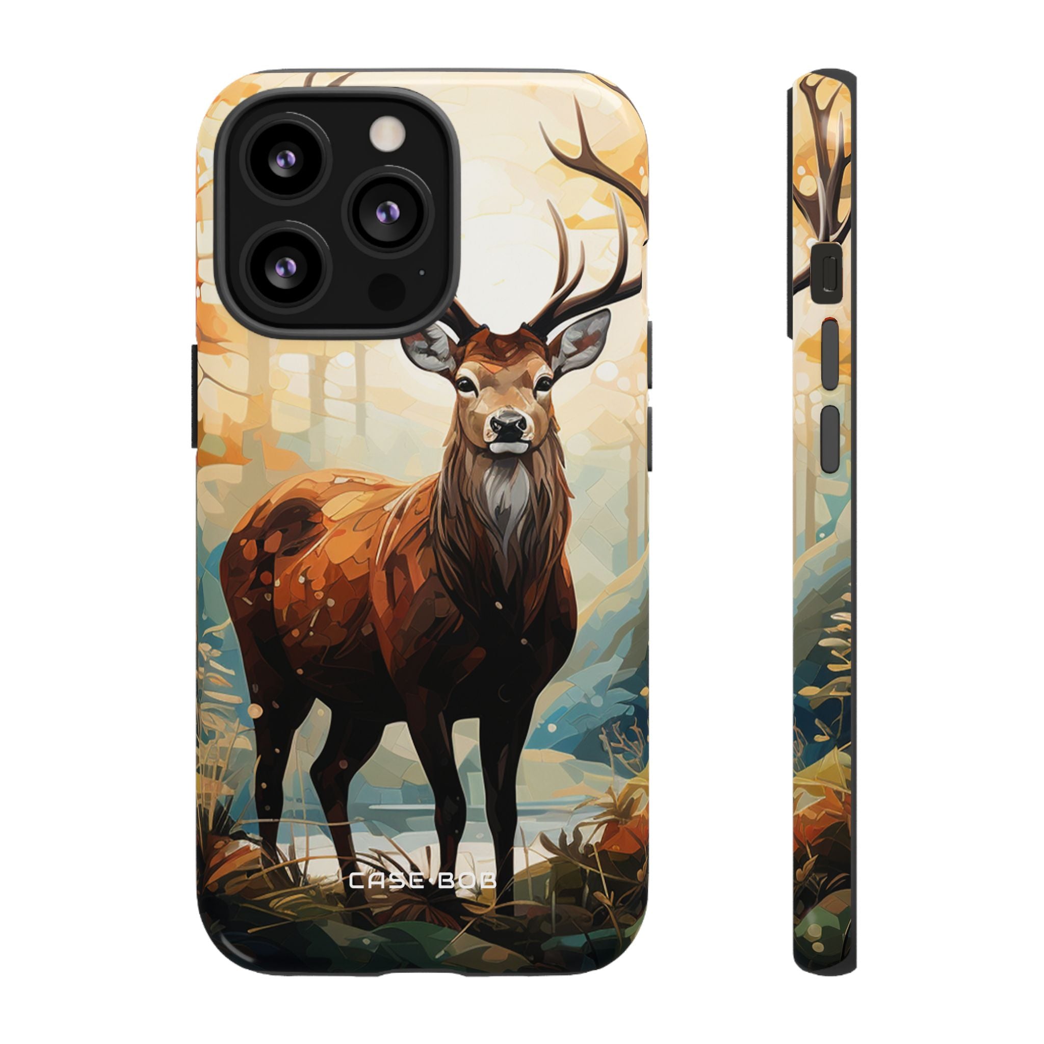 Glowing Stag iPhone 13 Pro Case - Tough - CASE•BOB