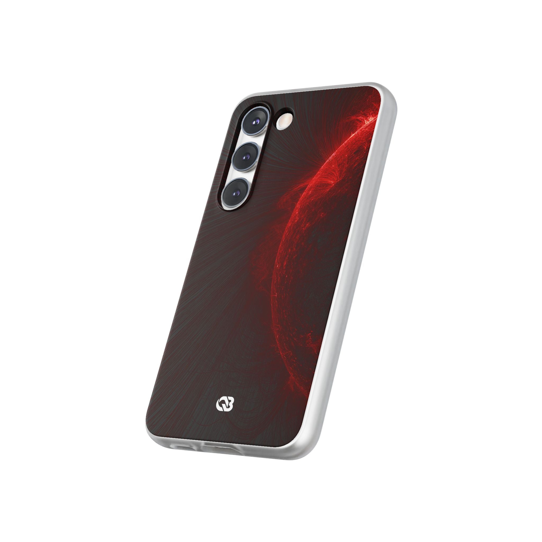 Red Lite Phone Case for Samsung - Solar Crimson Flare