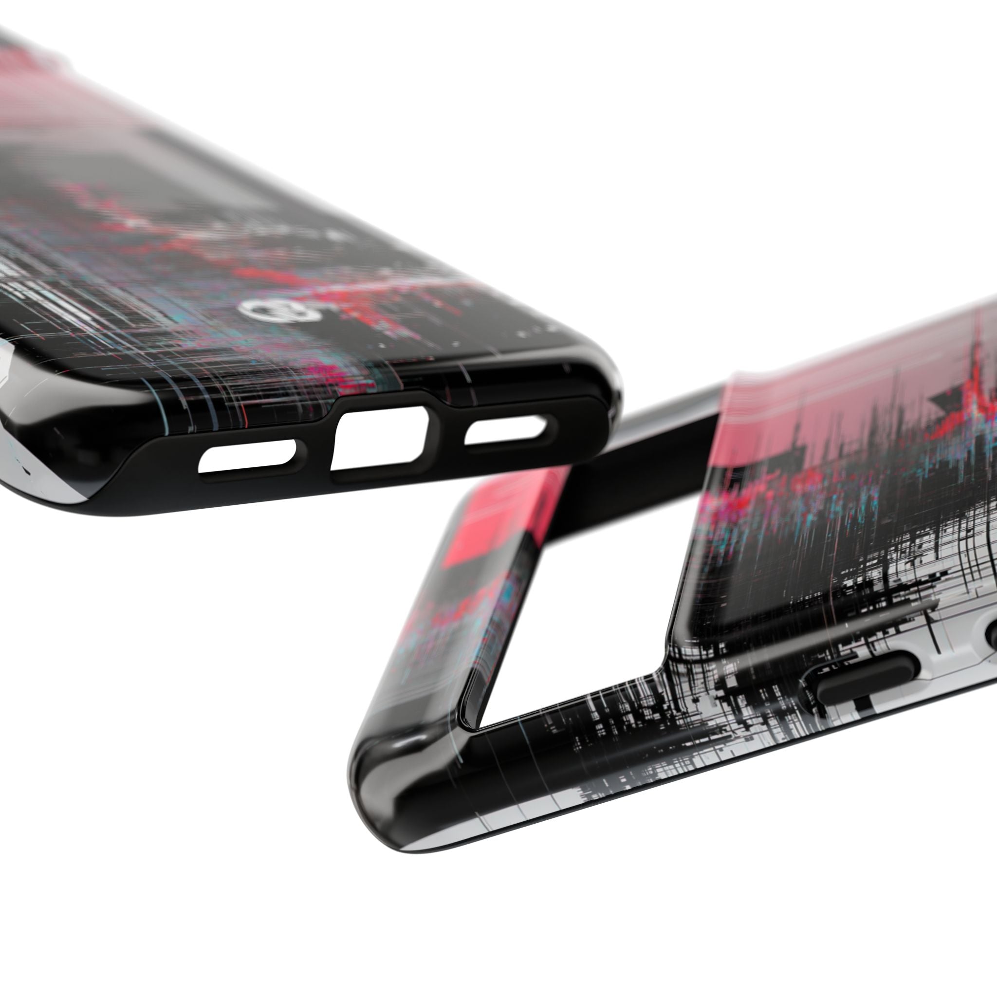 Black Tough Phone Case for Google Pixel - Crimson Data Leak