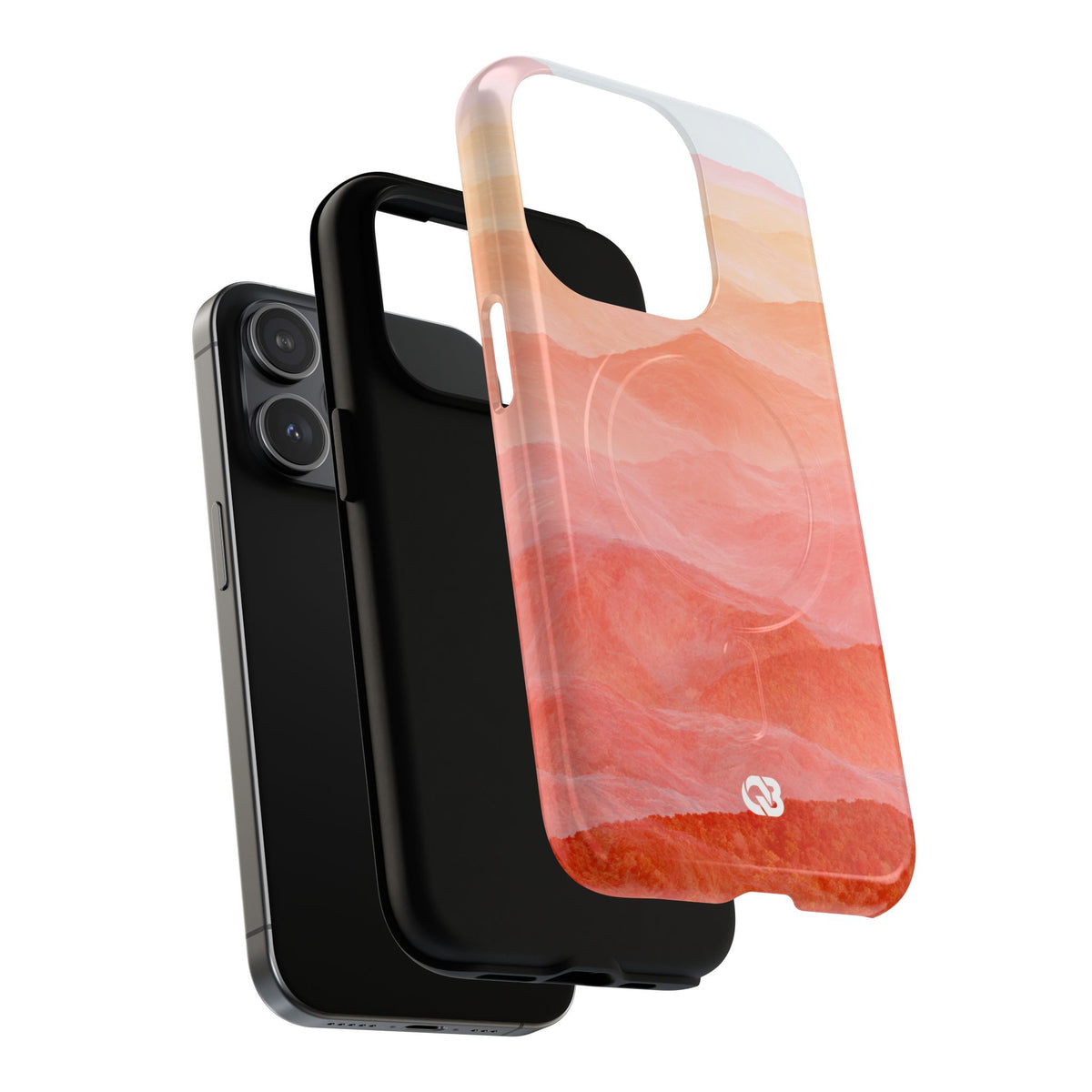 Alpenglow Ridge Vista · Tough 2.0 Magnetic Phone Case for iPhone · Orange