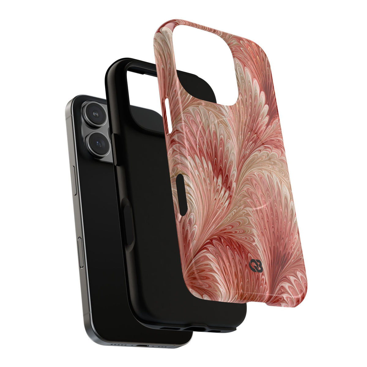 Blush Petal Plume · Tough 2.0 Magnetic Phone Case for iPhone · Pink