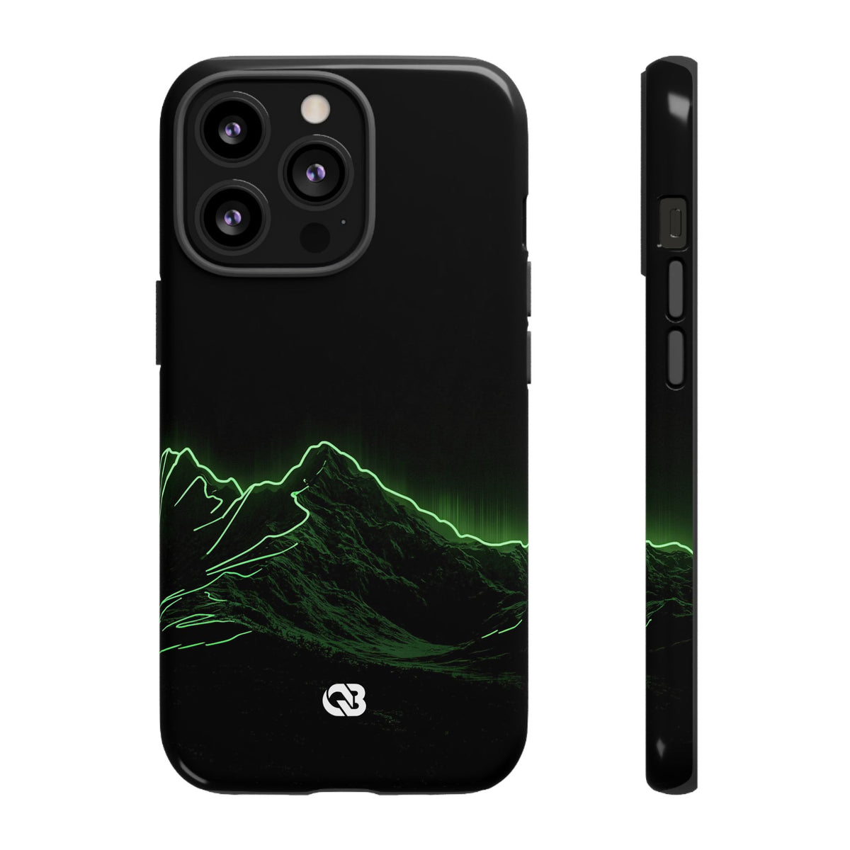 Nordic Mountain Contour · Tough Phone Case for iPhone · Black