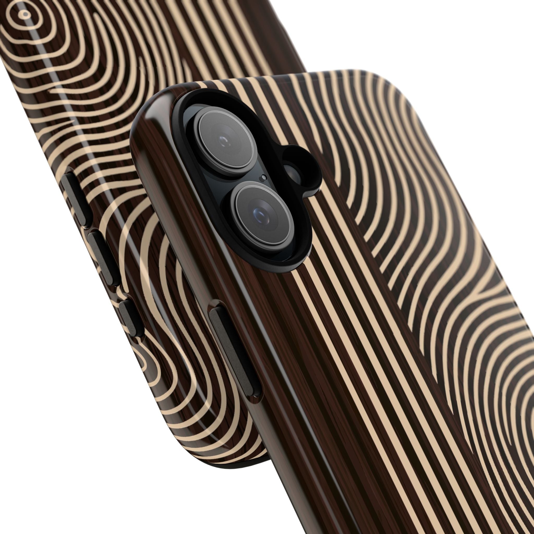 Brown Tough Phone Case for iPhone - Espresso Sand Ridge