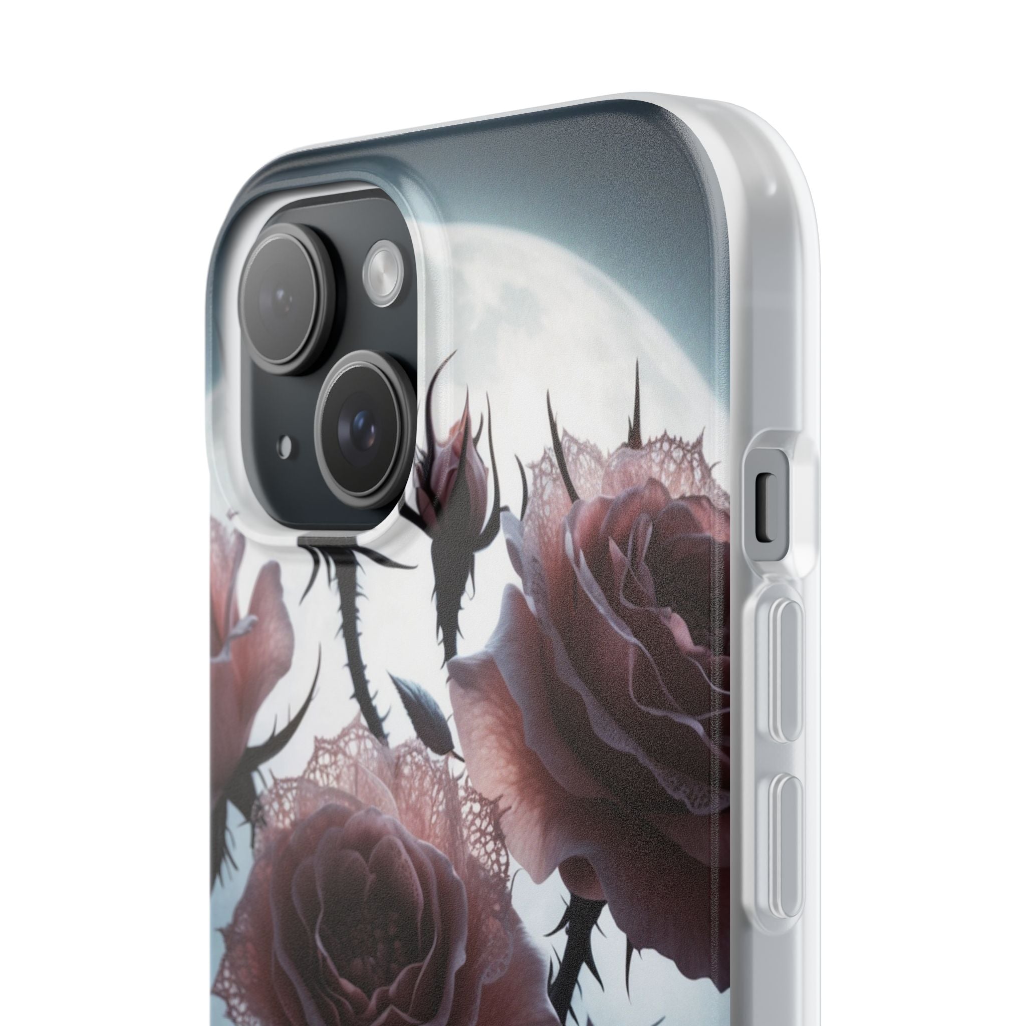 Lunar Lace Petals · Soft Coque de téléphone pour iPhone