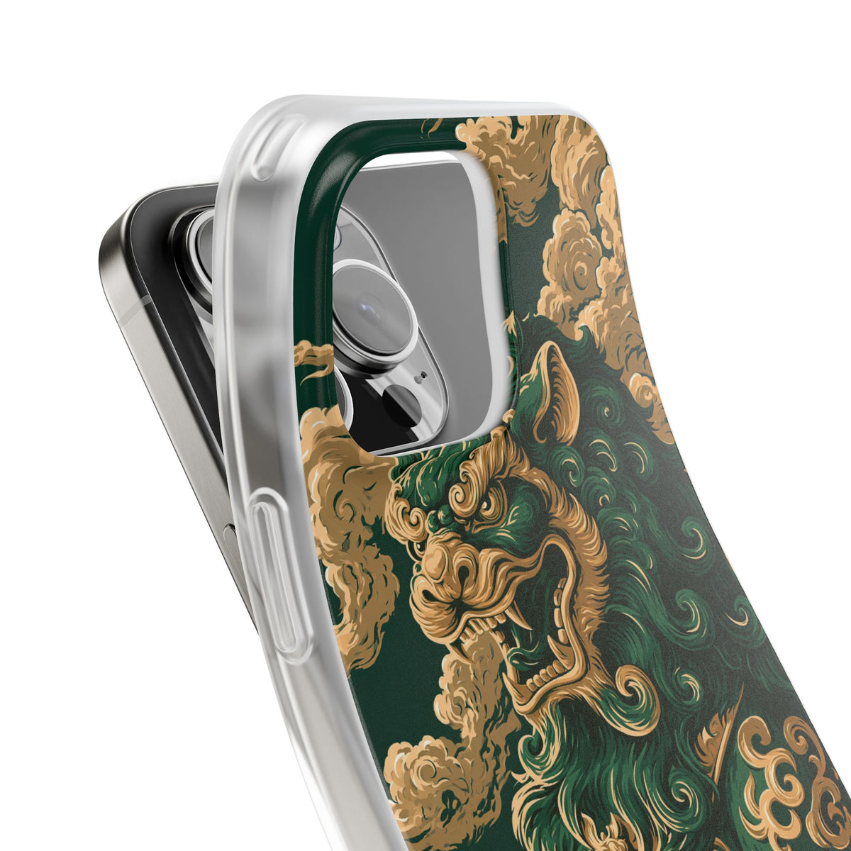 Imperial Guardian Lion · Lite Phone Case for iPhone · Green