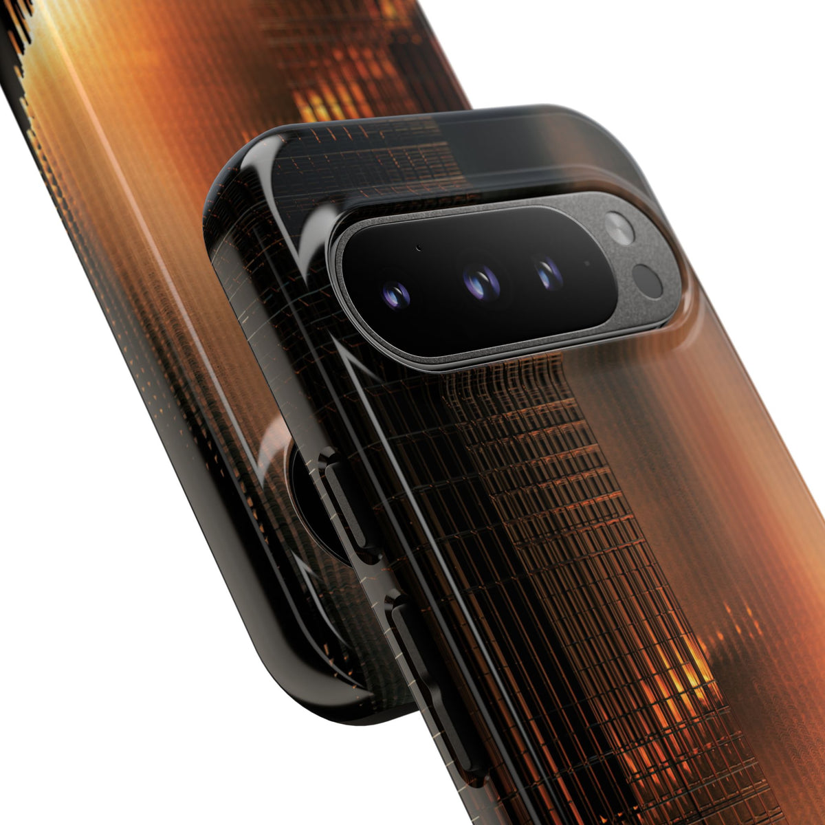 Luminous Grid · Tough Phone Case for Pixel · Black