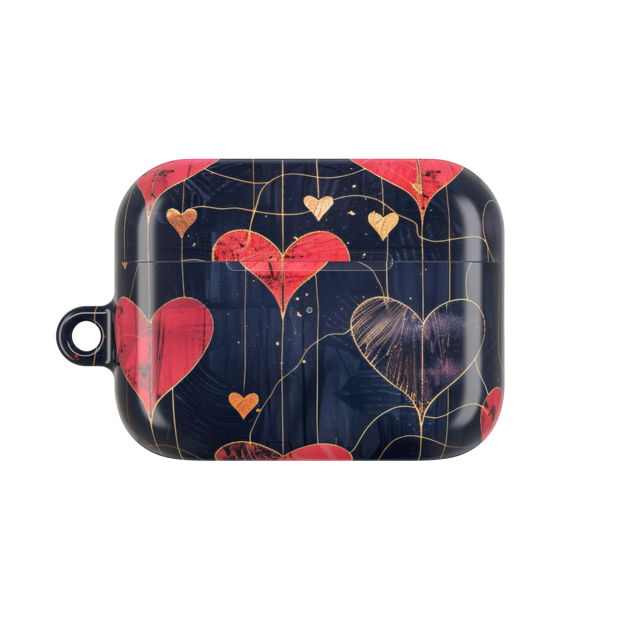 Textured Heart Grid - AirPods Case