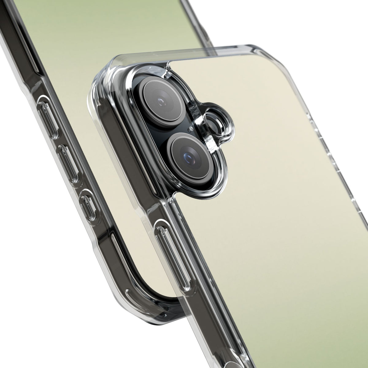 Muted Sage Ombre · Clear Impact Magnetic Phone Case for iPhone · Green